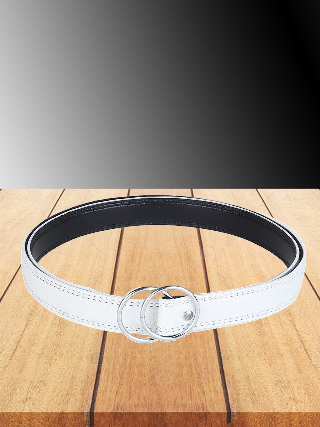 

DressBerry Women Synthetic Leather Casual Belt, White