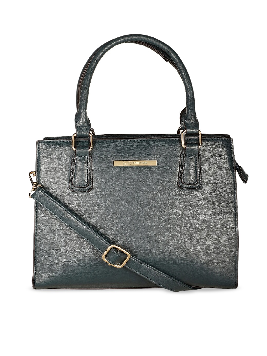 

Marie Claire Black Leather Structured Handheld Bag