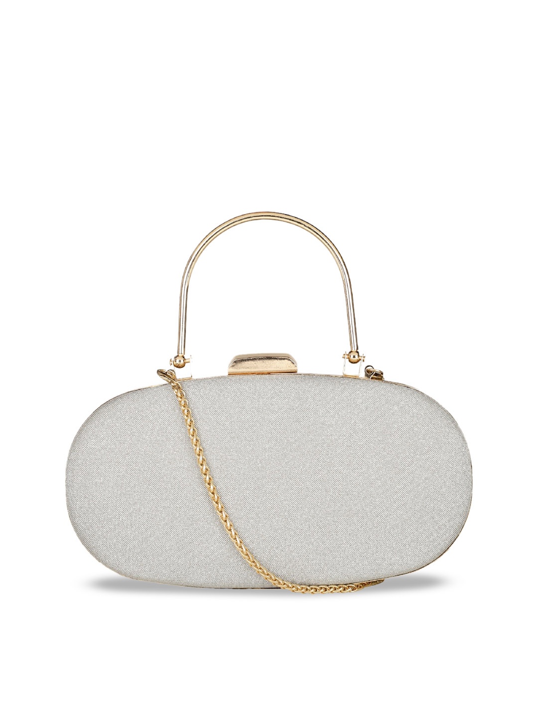 

Marie Claire Grey Textured Leather Oversized Swagger Handheld Bag