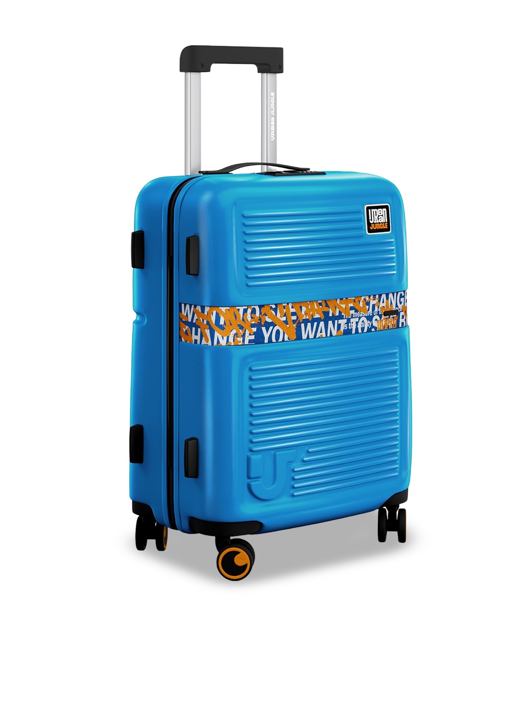 

Urban Jungle Set Of 3 Olive Green Hard Luggage Trolley, Blue