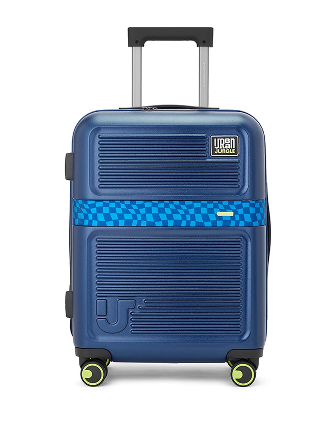 

Urban Jungle by Safari Textured Cabin Hard Luggage Trolley, Navy blue