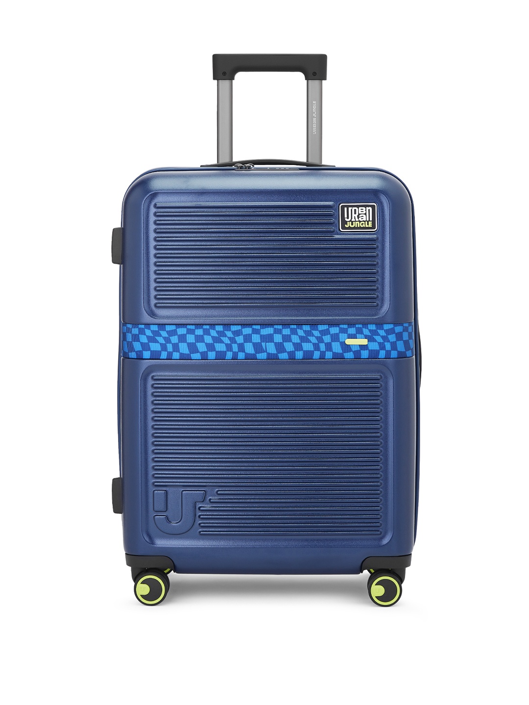 

Urban Jungle by Safari Textured Medium Hard Luggage Trolley, Navy blue