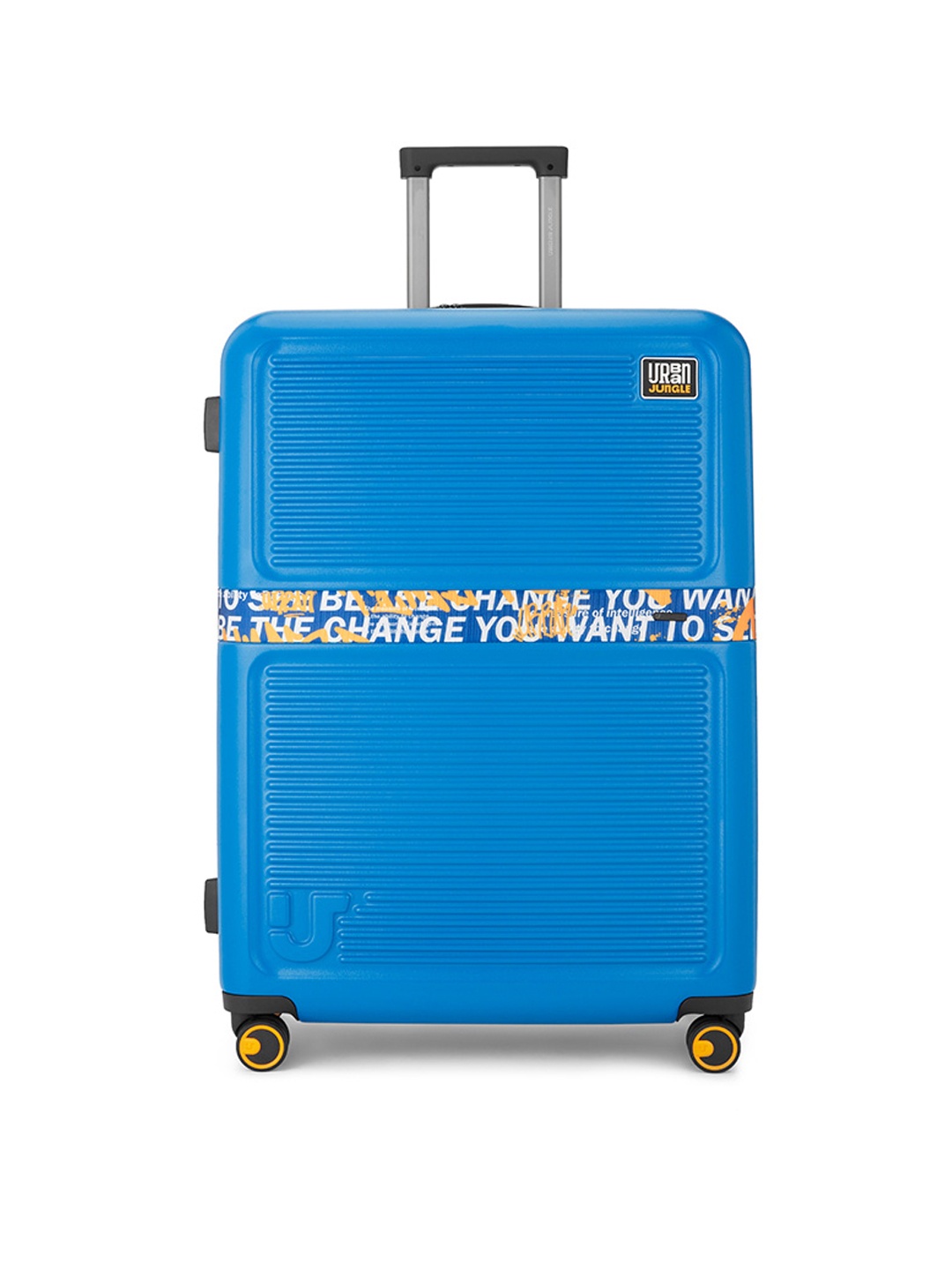 

Urban Jungle Textured Hard Sided Large Trolley Suitcase, Teal