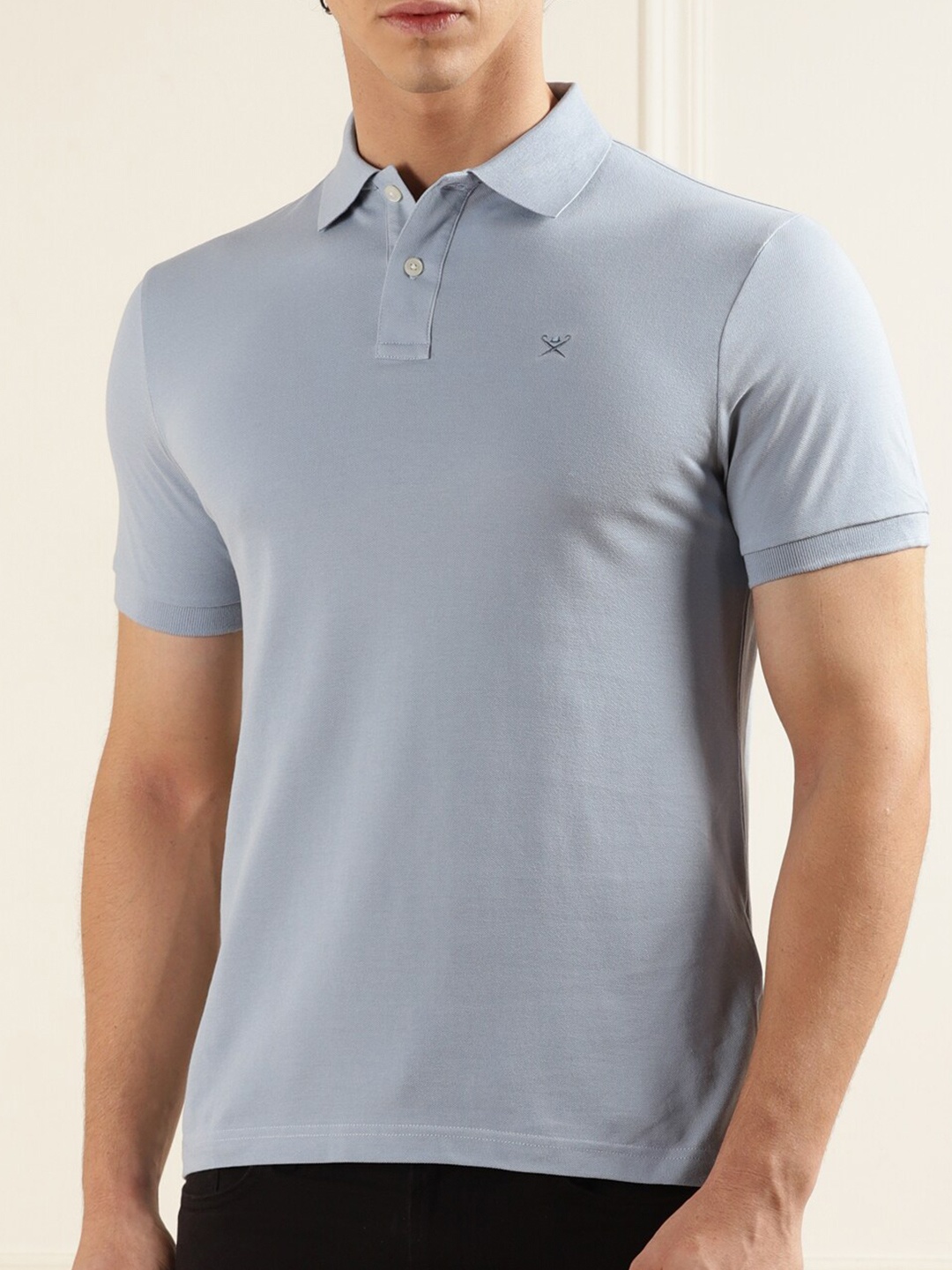 

HACKETT LONDON Polo Collar Slim Fit Cotton T-shirt, Blue