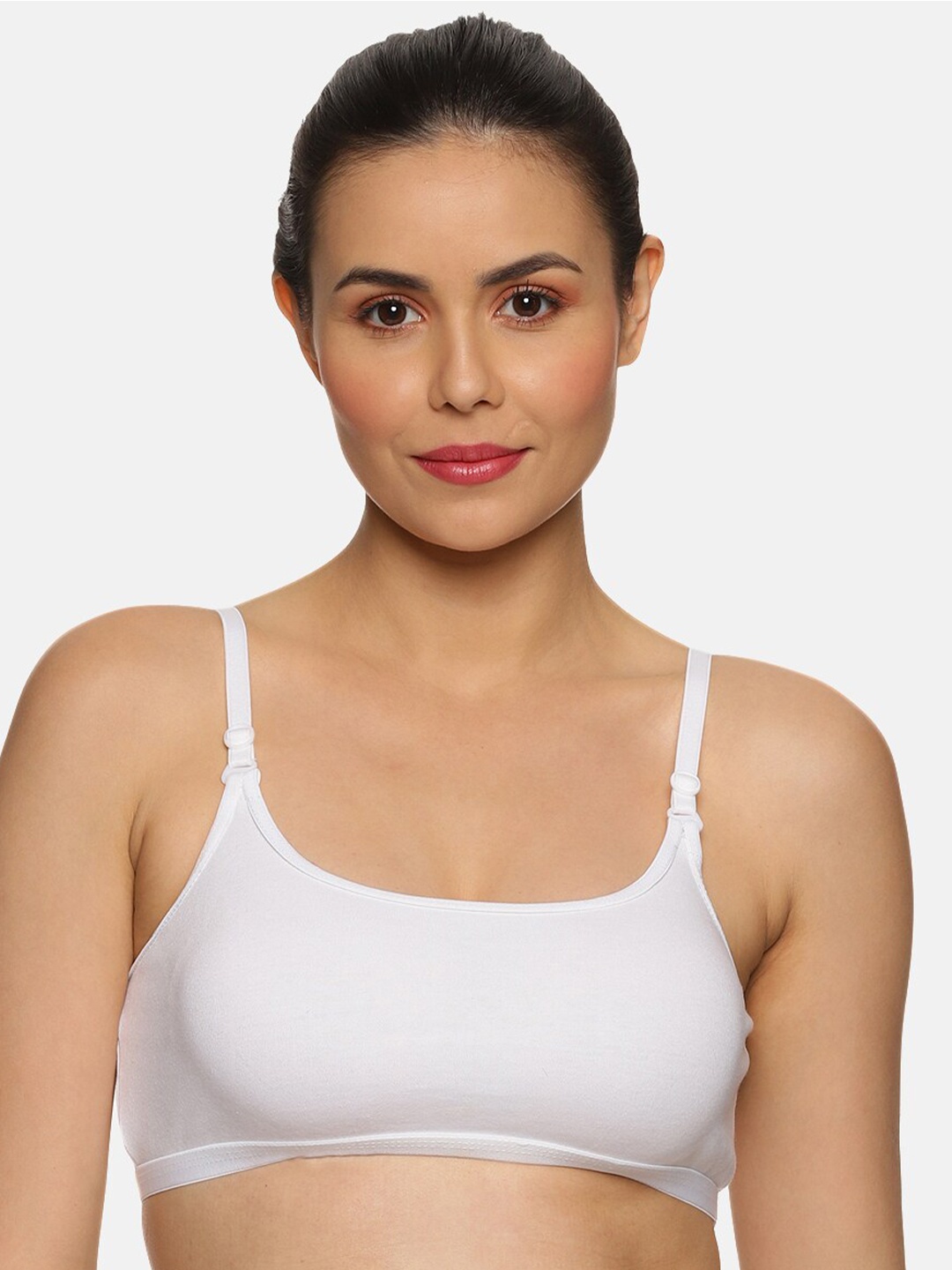 

NOT YET by us Seamless Super Support Non-Padded Cotton Bra, White