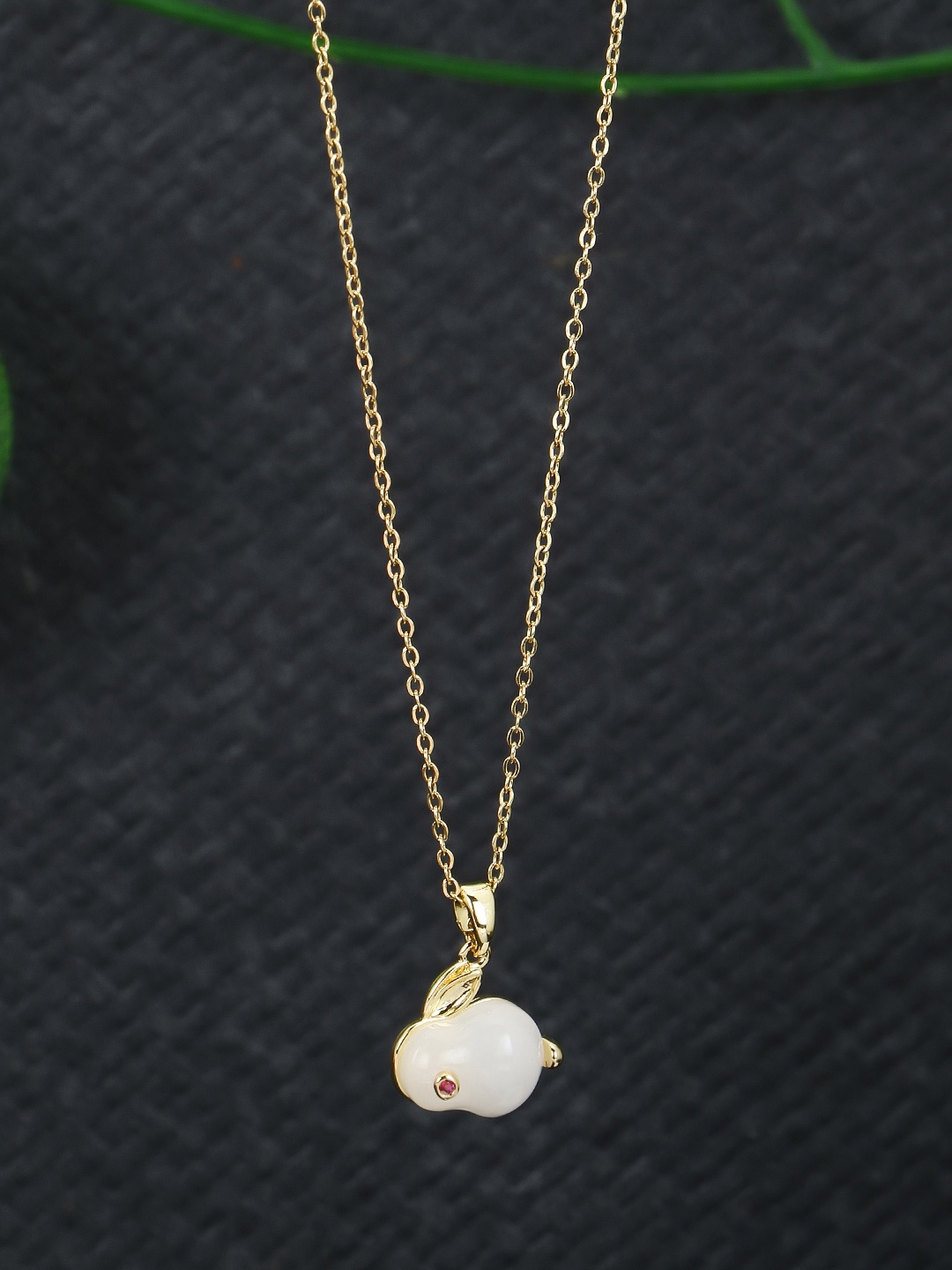 

Adwitiya Collection Women Gold-Plated Rabbit Pendent With Chain