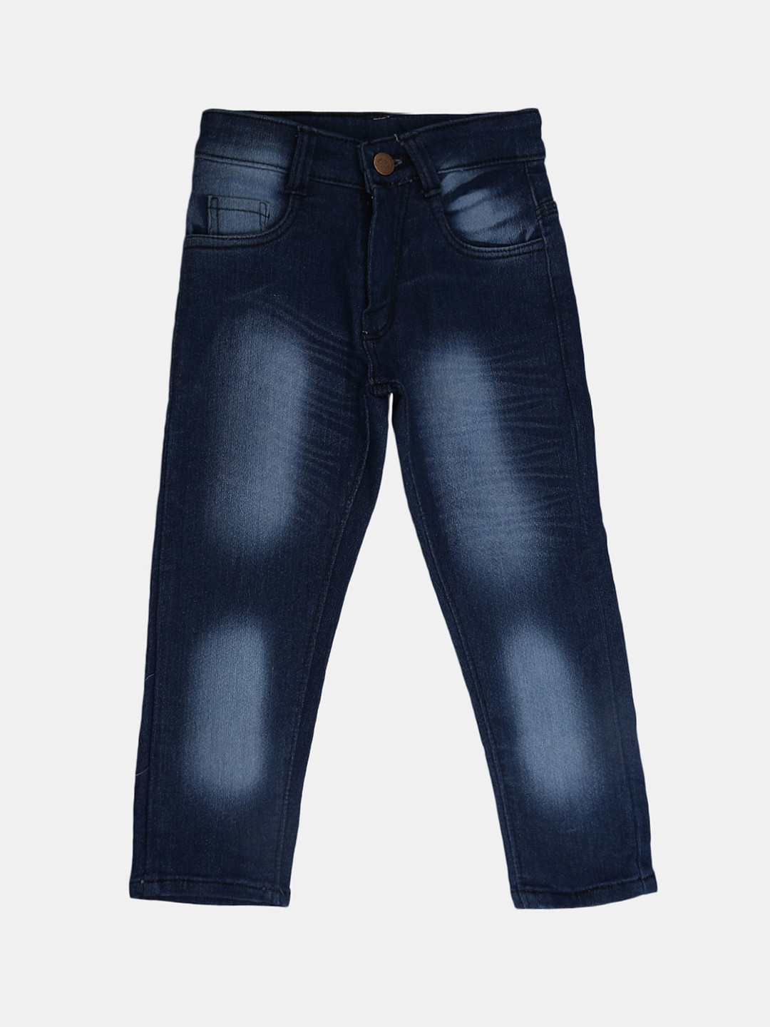 

V-Mart Boys Light Fade Stretchable Clean Look Jeans, Blue