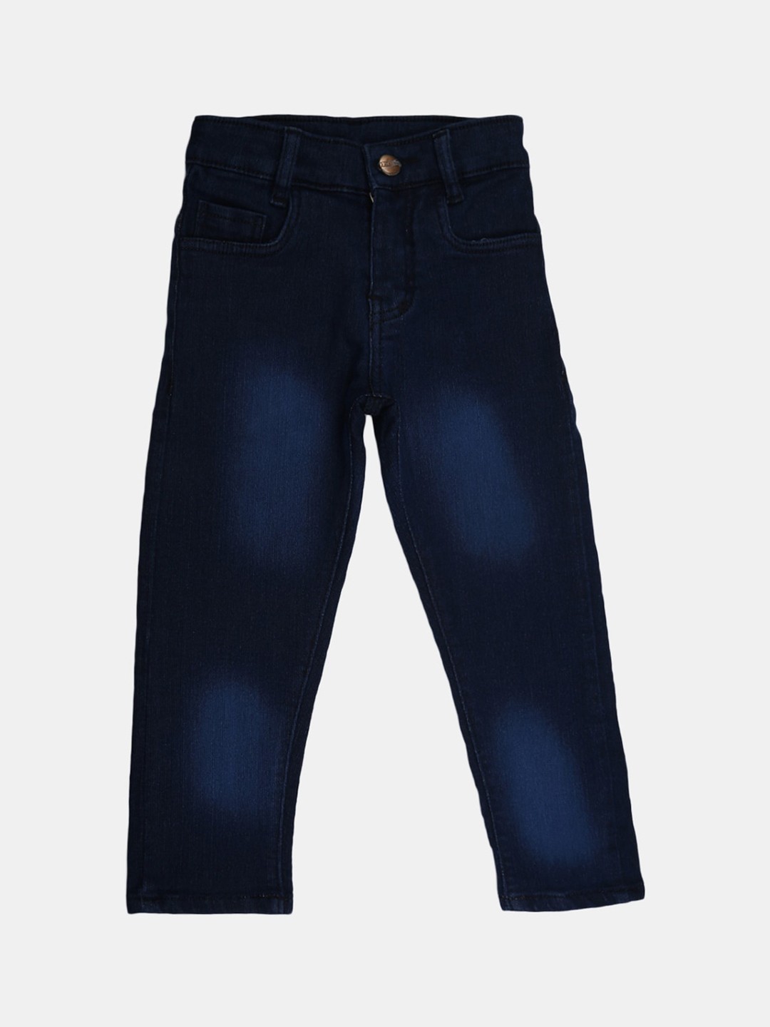 

V-Mart Boys Light Fade Clean Look Stretchable Jeans, Blue