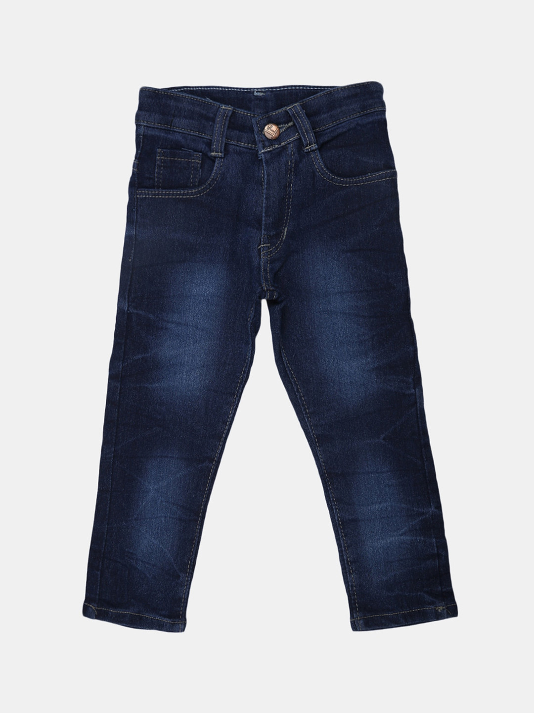 

V-Mart Boys Light Fade Stretchable Clean Look Jeans, Blue