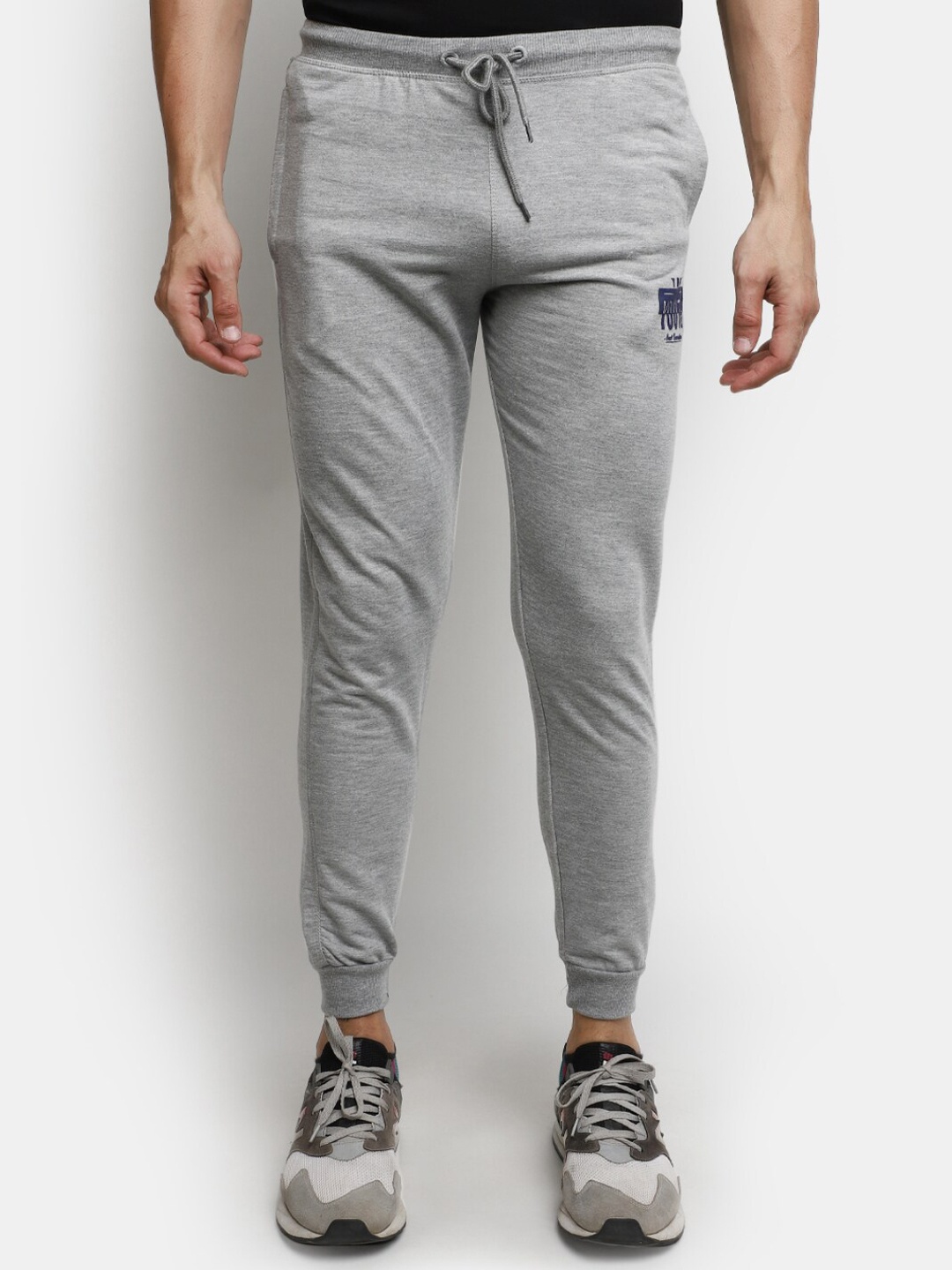 

V-Mart Men Mid-Rise Cotton Joggers, Grey