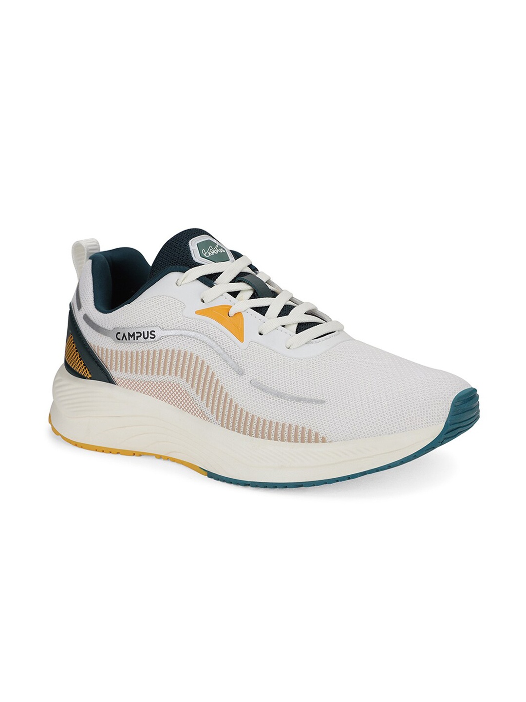 

Campus DOMINGO Men Lace-Up Running Shoe, Off white