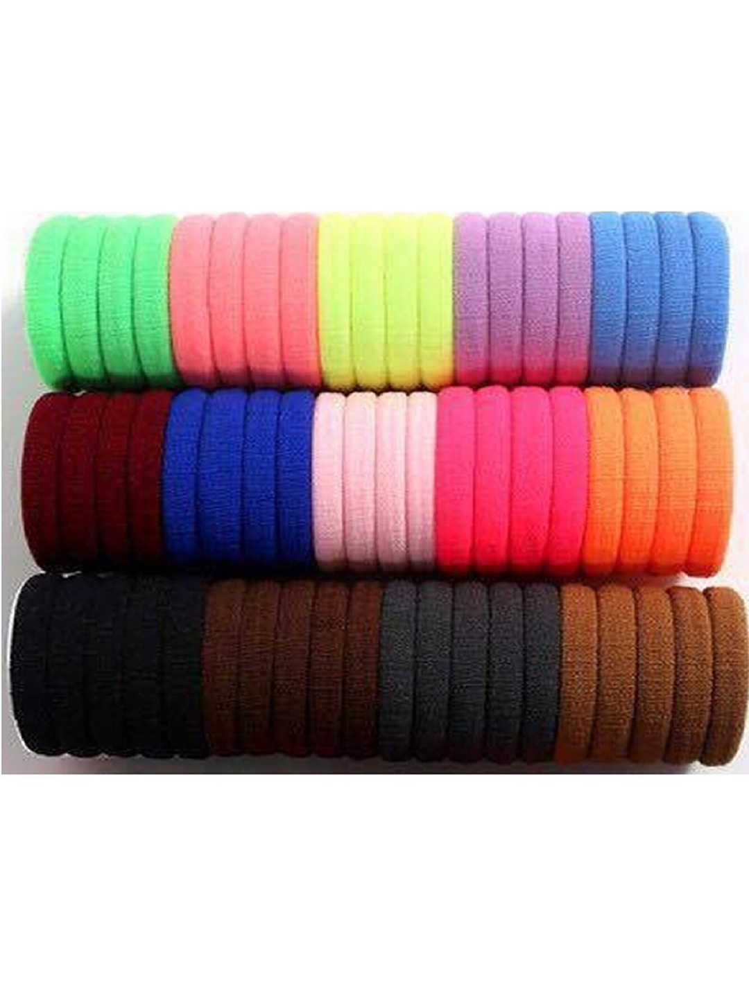 

DIAN Set Of 60 Fabric Ponytail Holders, Assorted