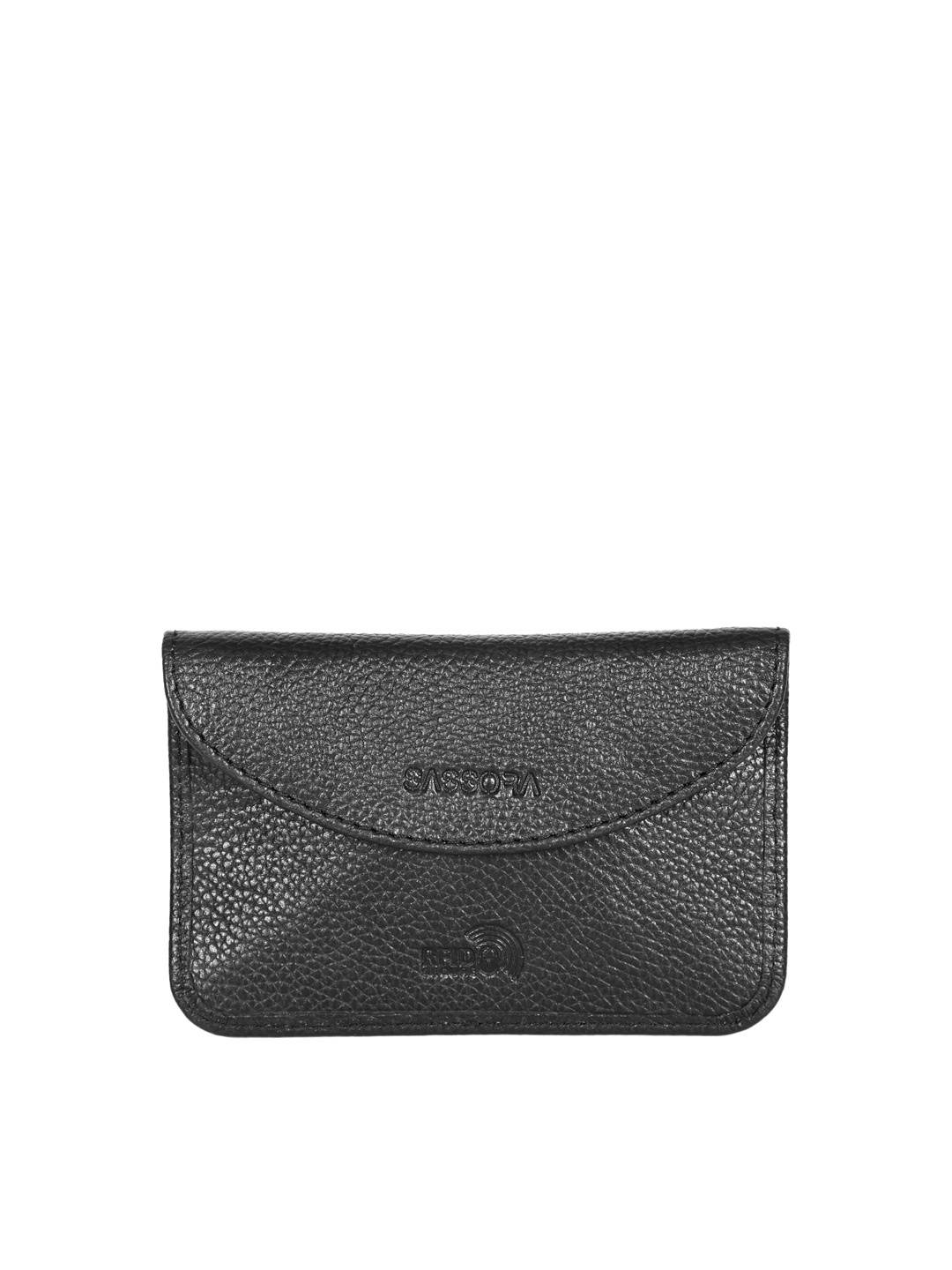 

Sassora Textured Leather Car Key Case, Black