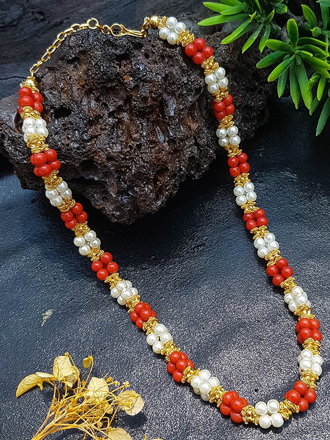 

GRIIHAM Gold-Plated Beaded Copper Necklace