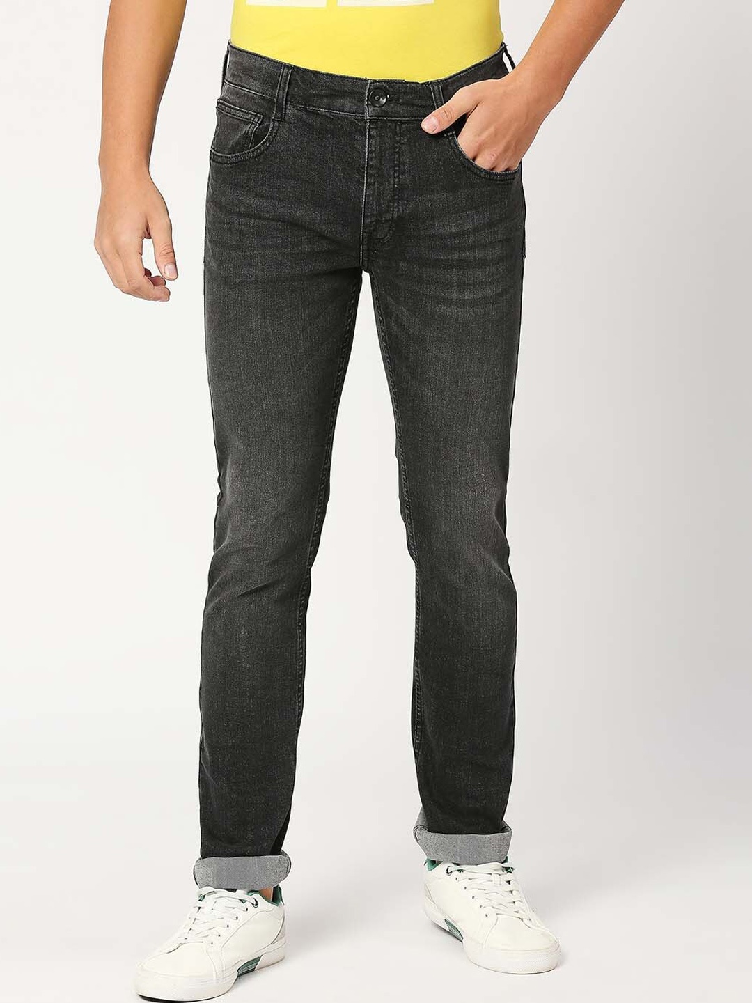 

Pepe Jeans Men Slim Fit Light Fade Clean Look Jeans, Black