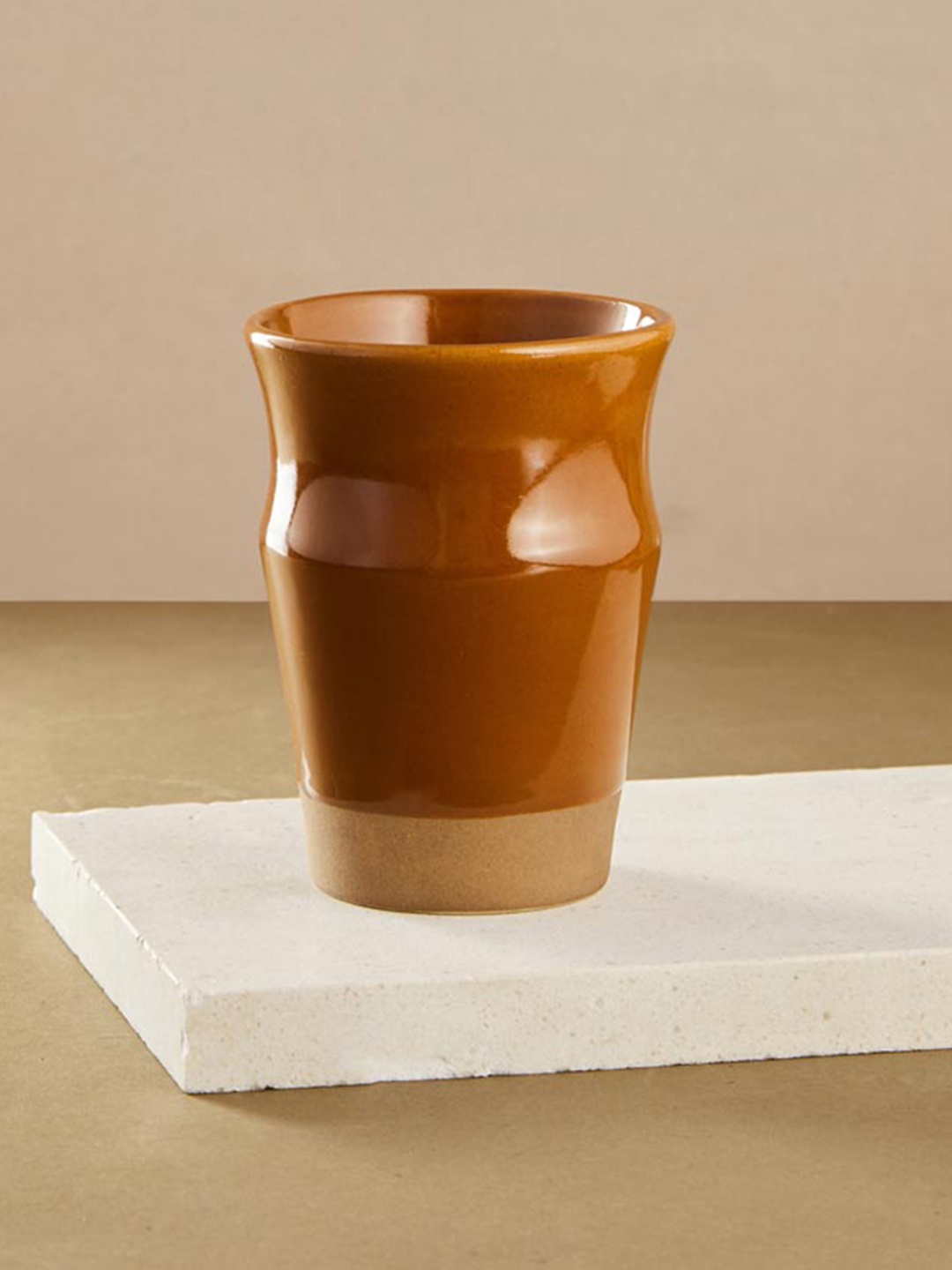 

Fabindia Adhrit Brown 1 Pieces Ceramic Glossy Kulladhs-200ml