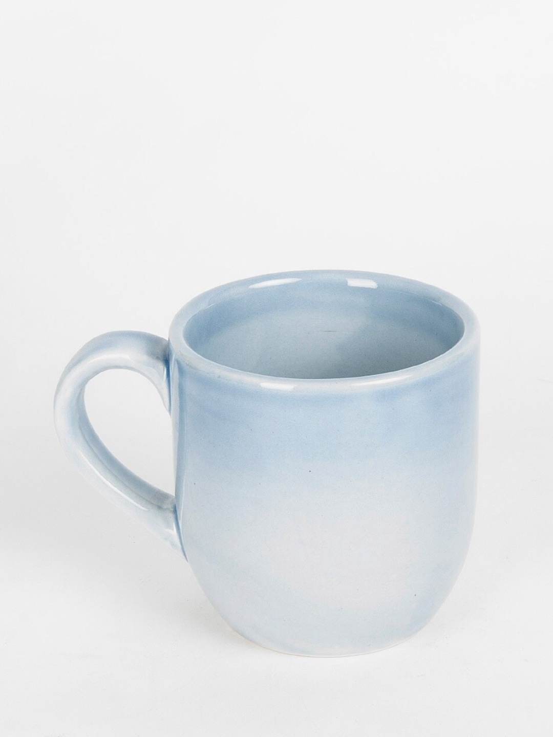 

Fabindia Blue & White Ceramic Matte Mug - 300 ml