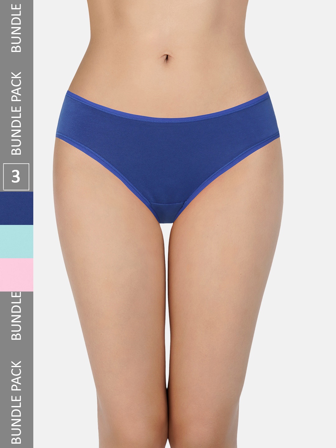 

Amante Pack Of 3 Bikini Briefs PPK33002, Blue