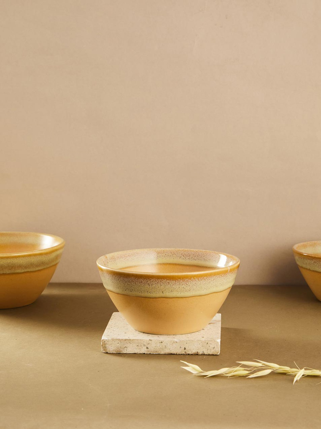 

Fabindia Anaarbagh Yellow Ceramic Serving Bowl