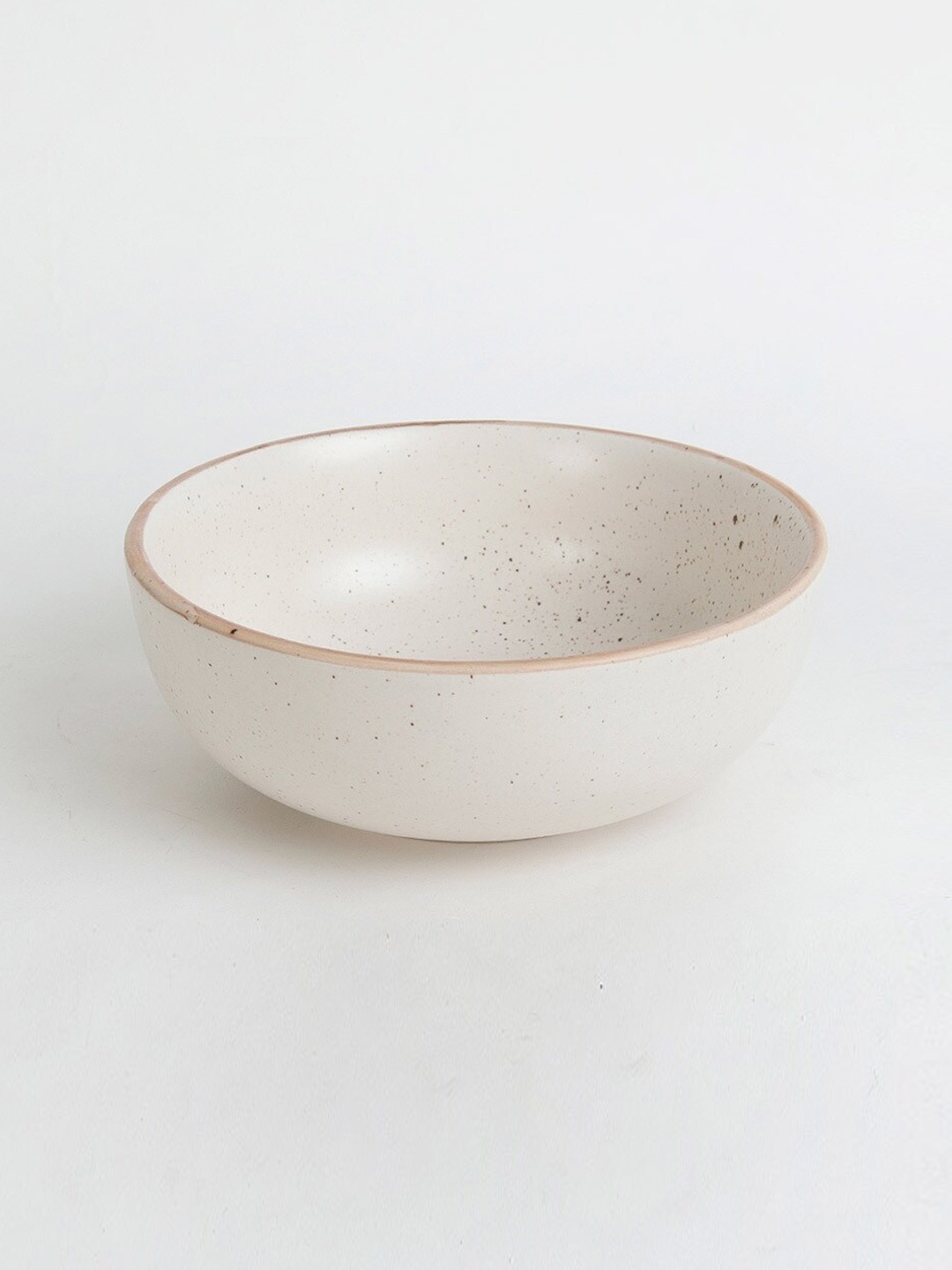 

Fabindia Kadir Off White Ceramic Glazed Serving Bowl