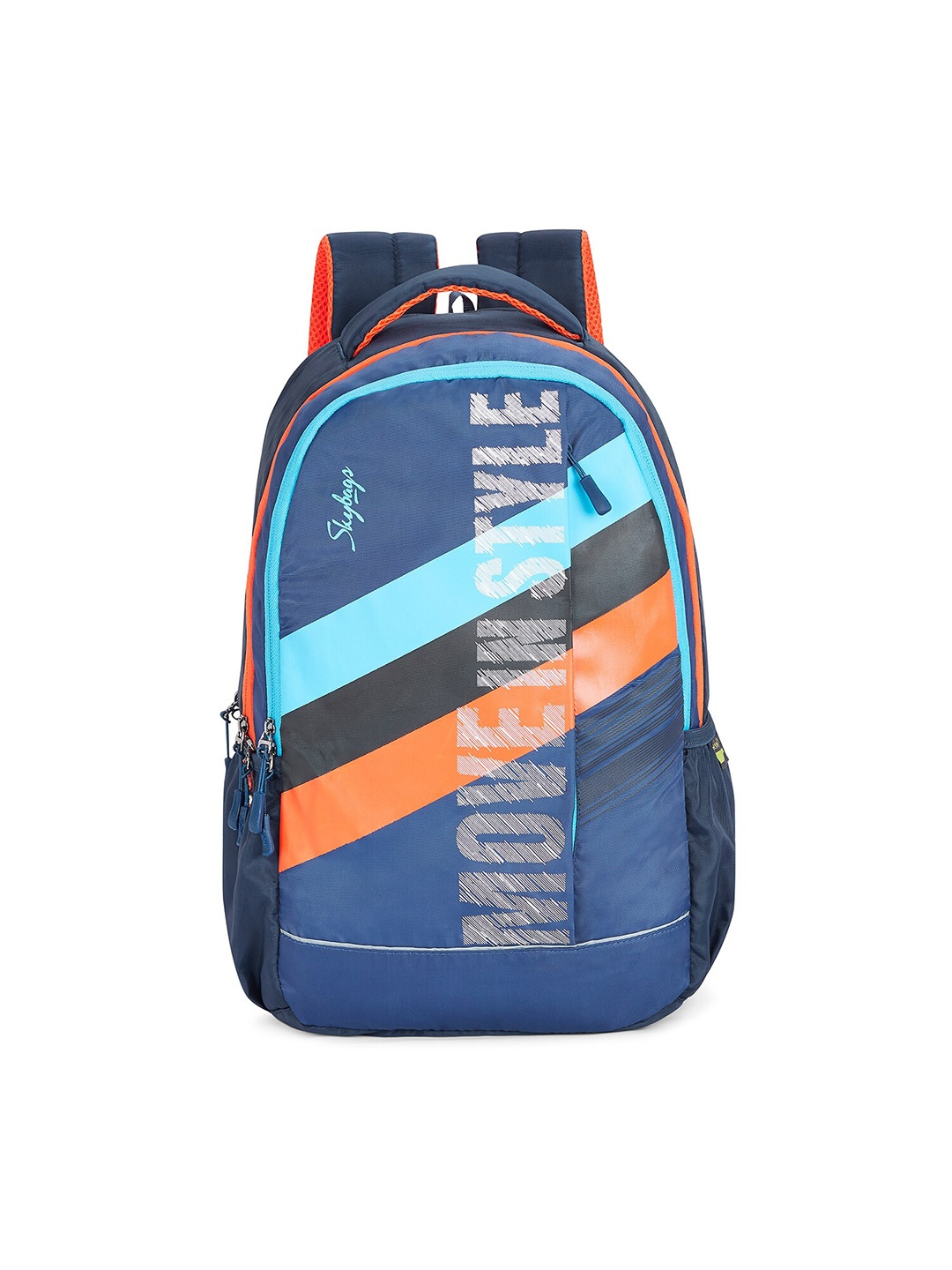 

Skybags Typography Printed Non-Padded Backpack, Blue
