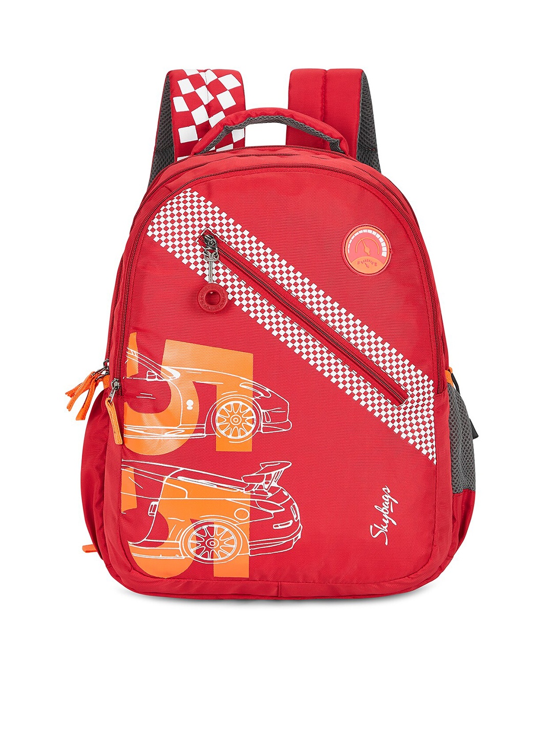

Skybags Typography Printed Backpack With A Laptop Compartment, Maroon