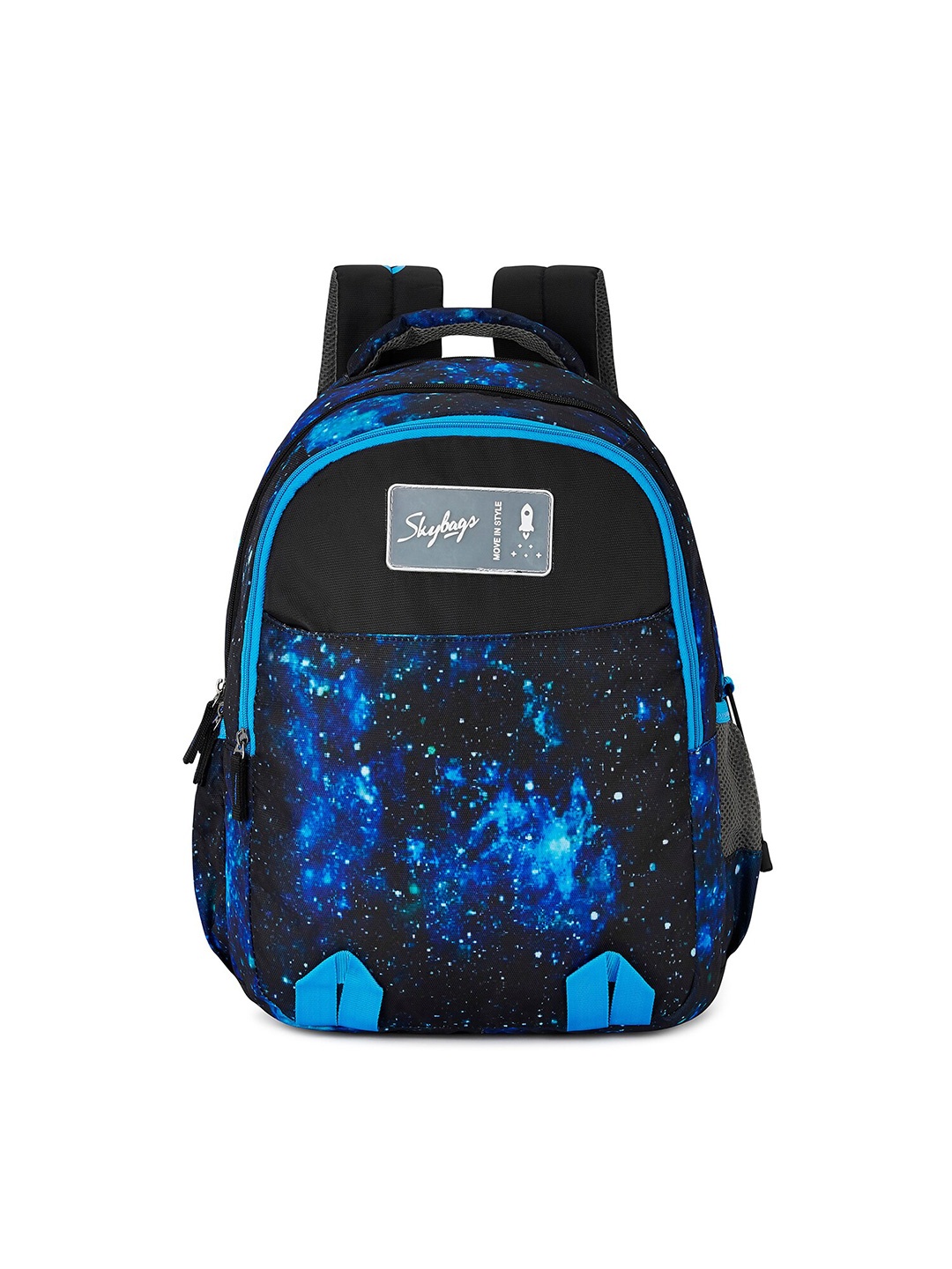 

Skybags Unisex Graphic Printed Padded Backpack, Blue