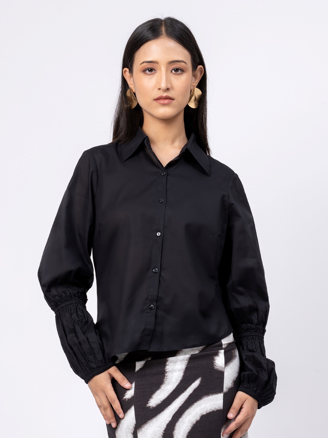 

H&M Long Sleeves Shirt, Black