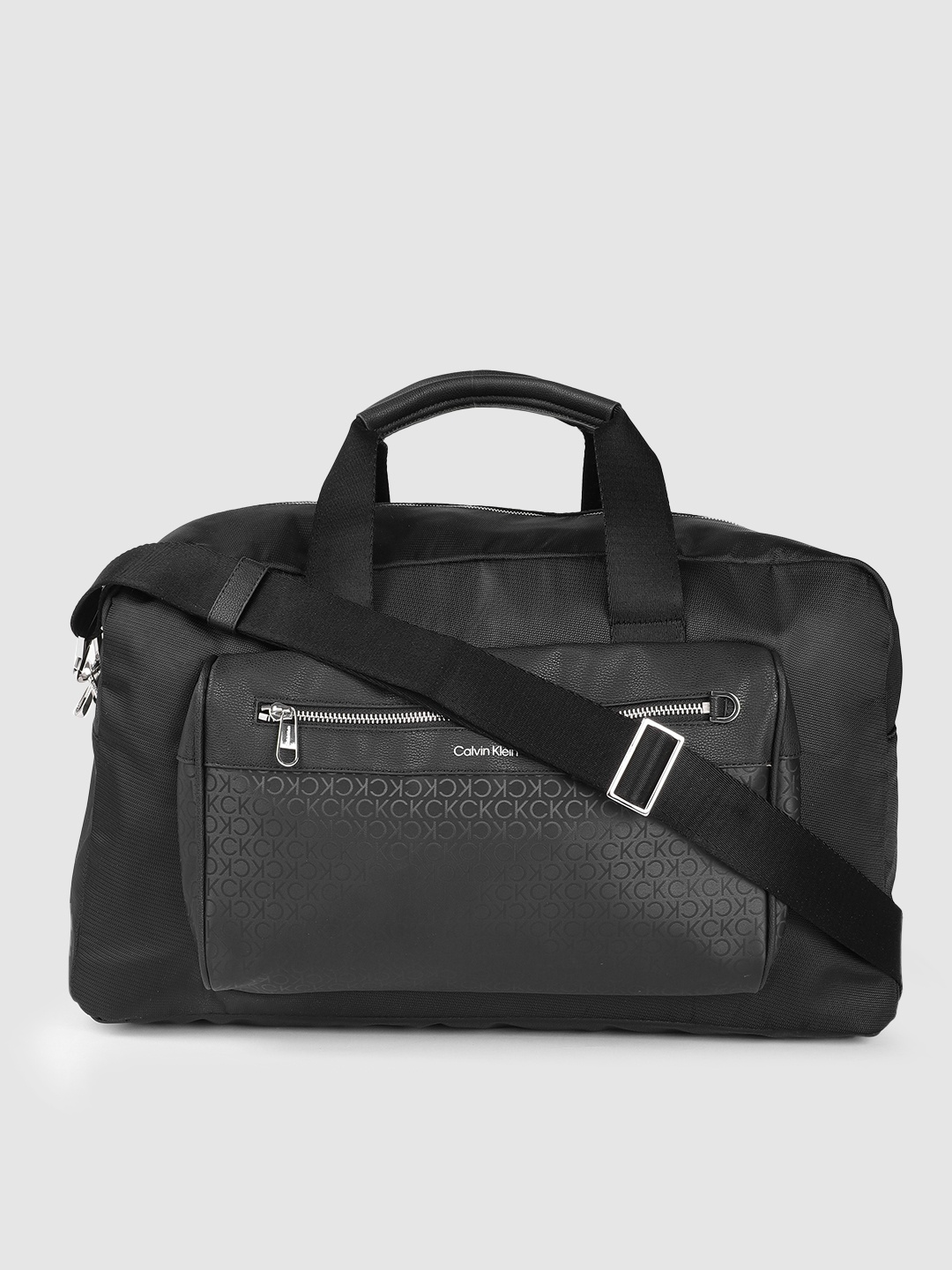 

Calvin Klein Men Brand Logo Print Medium-Sized Duffel Bag, Black
