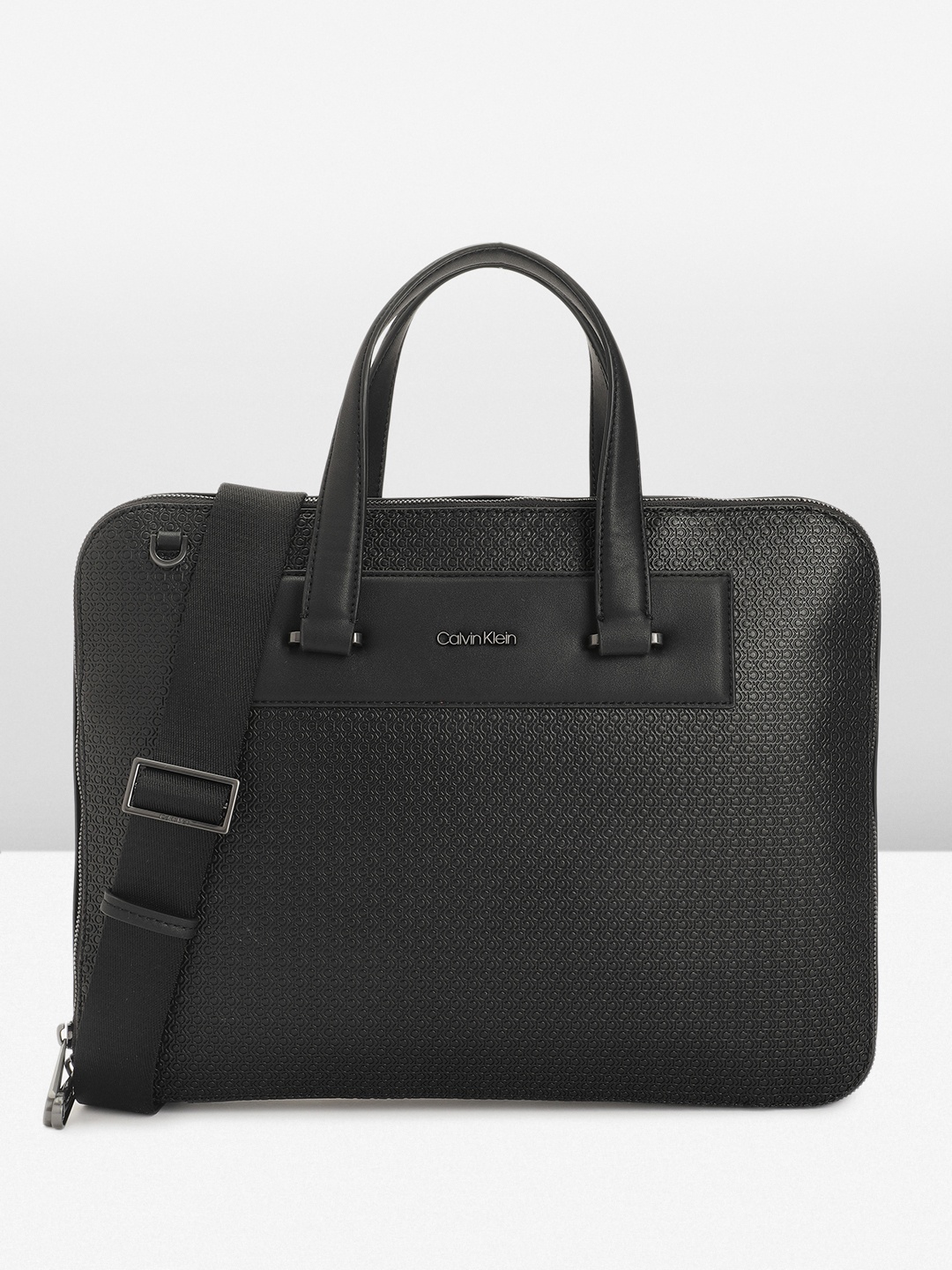 

Calvin Klein Brand Logo Design Laptop Bag, Black