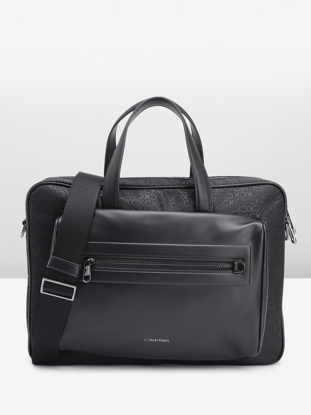 

Calvin Klein Men Printed Laptop Bag, Black