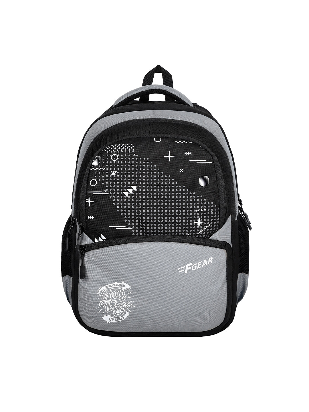

F Gear Unisex Graphic Printed Backpack, Black