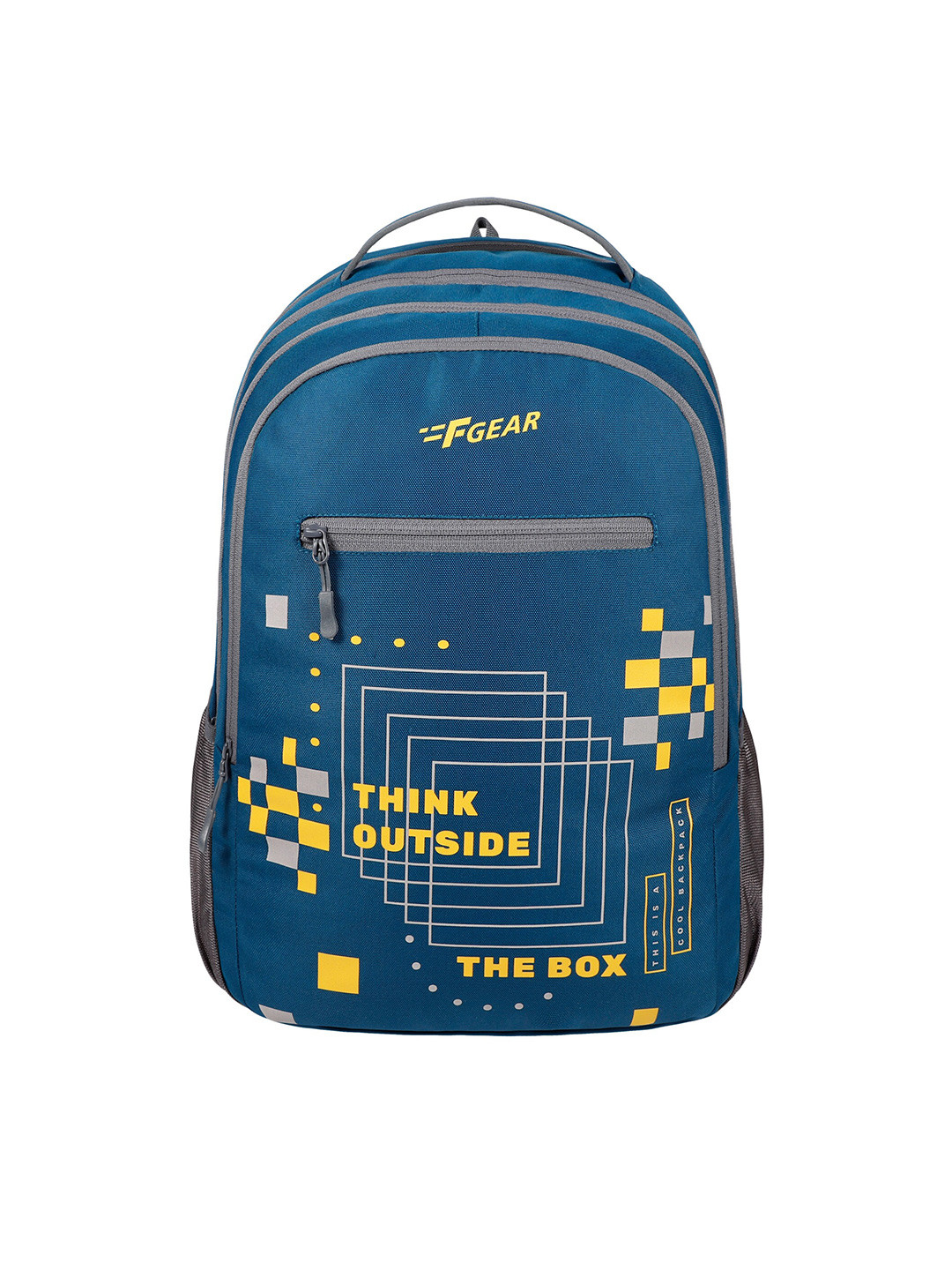 

F Gear Unisex Geometric Printed Backpack, Blue