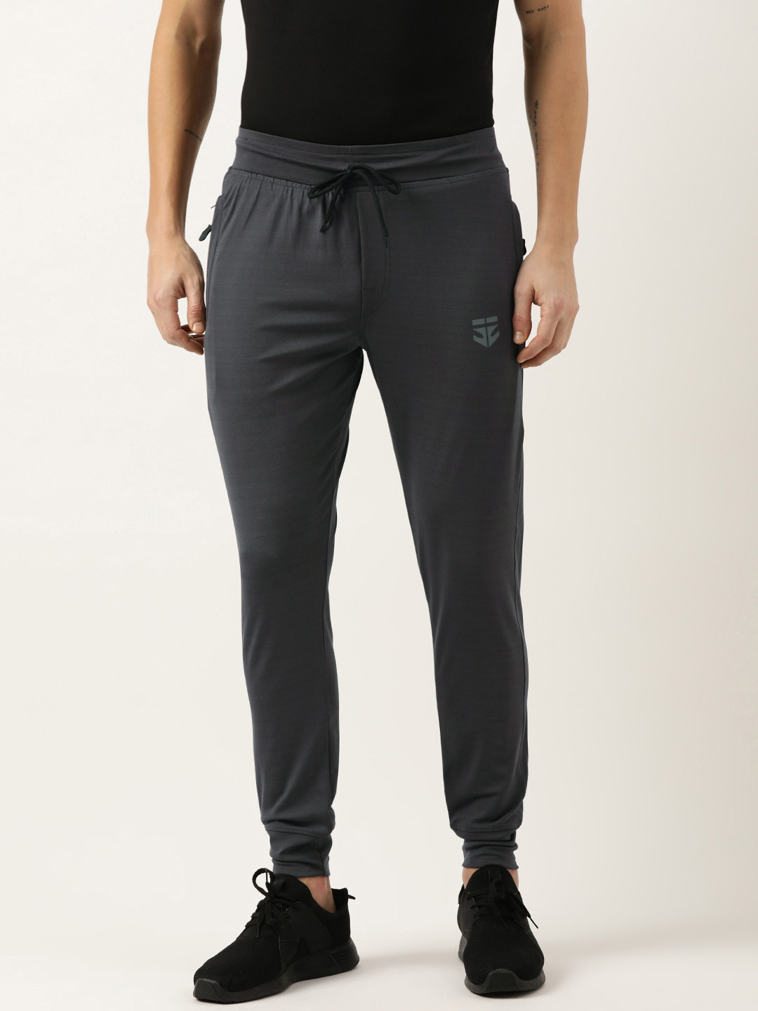 

Sports52 wear Men Solid Slim Fit Mid-Rise Training Joggers, Grey