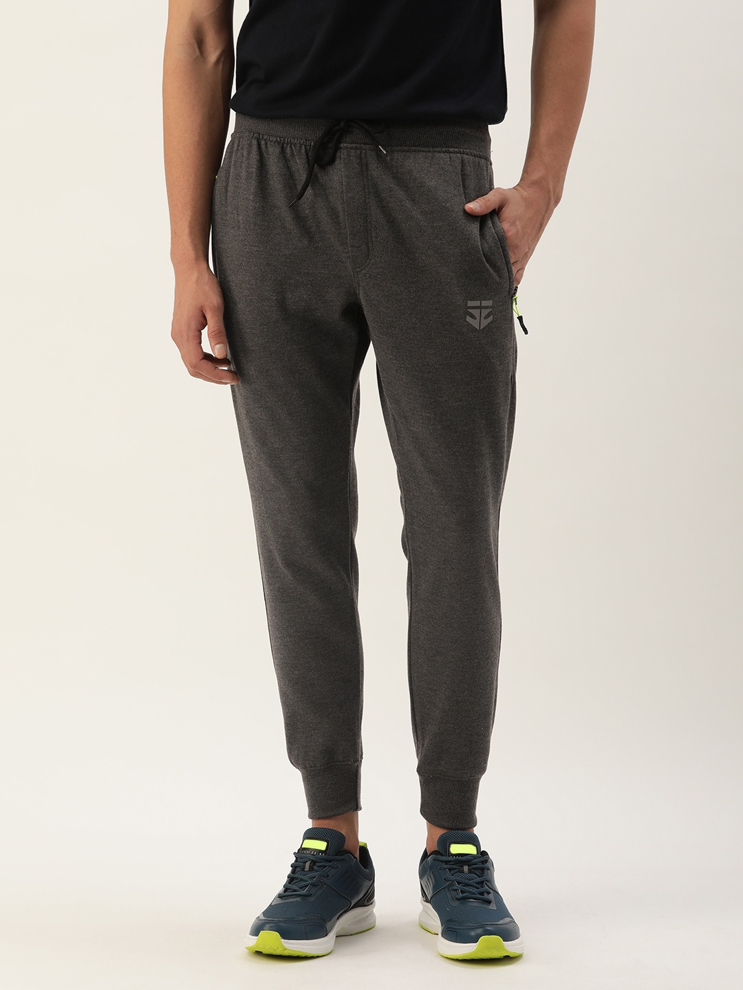 

Sports52 wear Men Slim Fit Brand Logo Printed Joggers, Grey