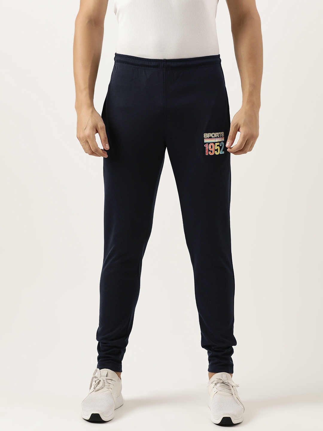 

Sports52 wear Solid Mid-Rise Training Track Pants, Navy blue