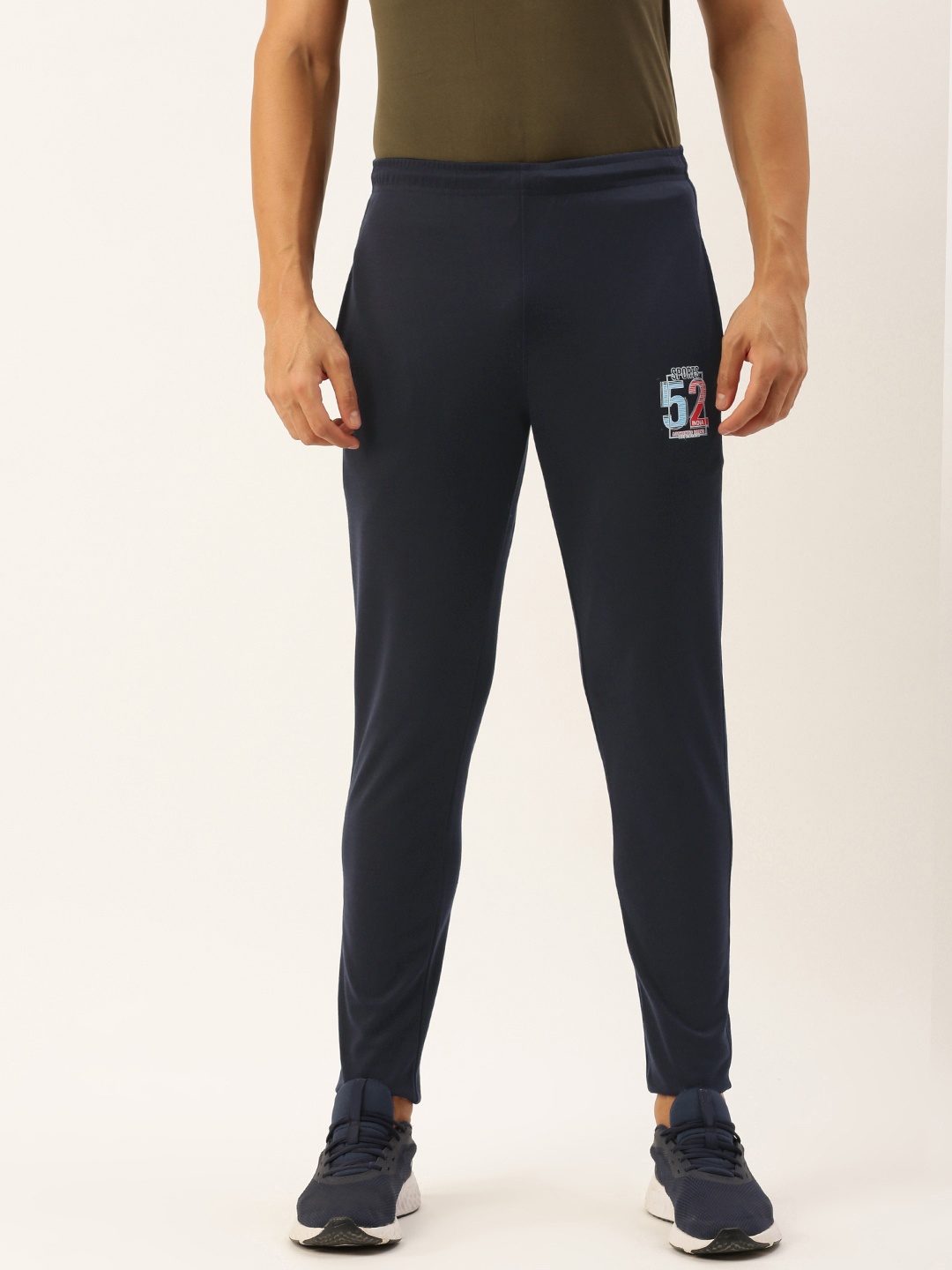 

Sports52 wear Men Solid Slim Fit Training Track Pants, Navy blue