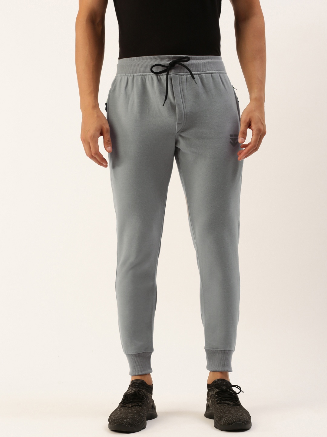 

Sports52 wear Men Slim Fit Mid-Rise Training Or Gym Joggers, Grey
