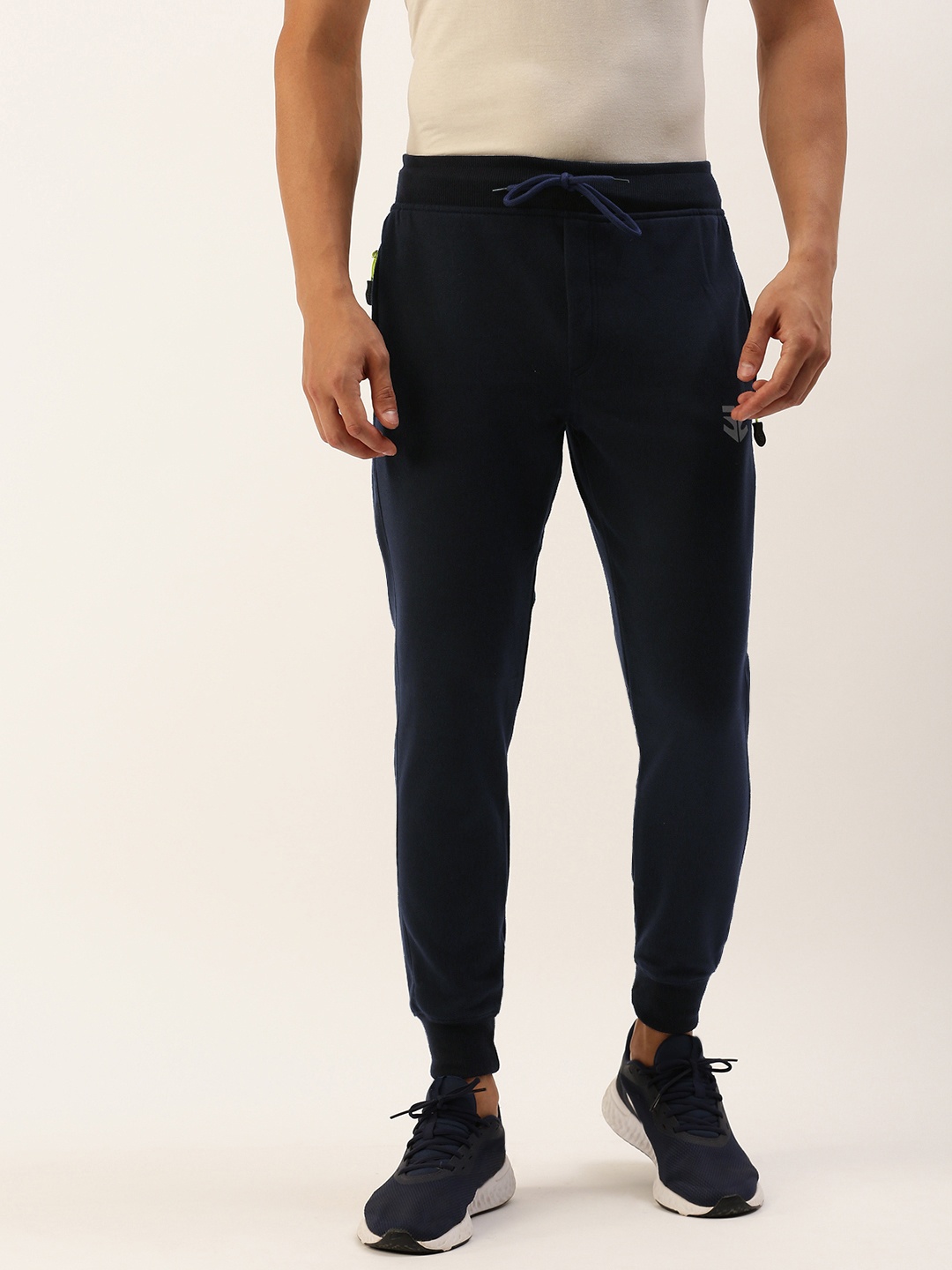 

Sports52 wear Men Slim Fit Mid-Rise Training Or Gym Joggers, Black
