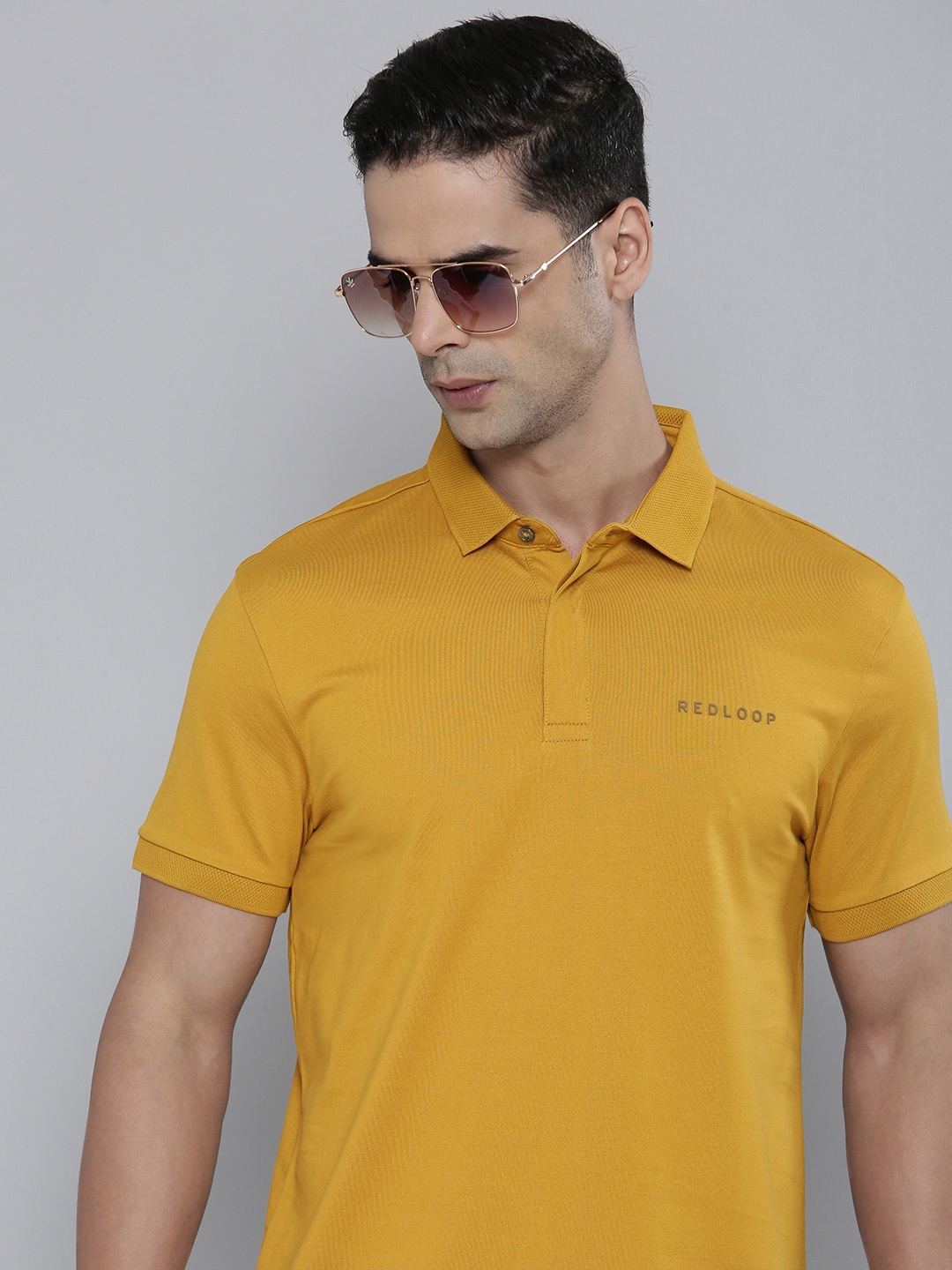 

Levis Polo Collar Pure Cotton T-shirt, Mustard