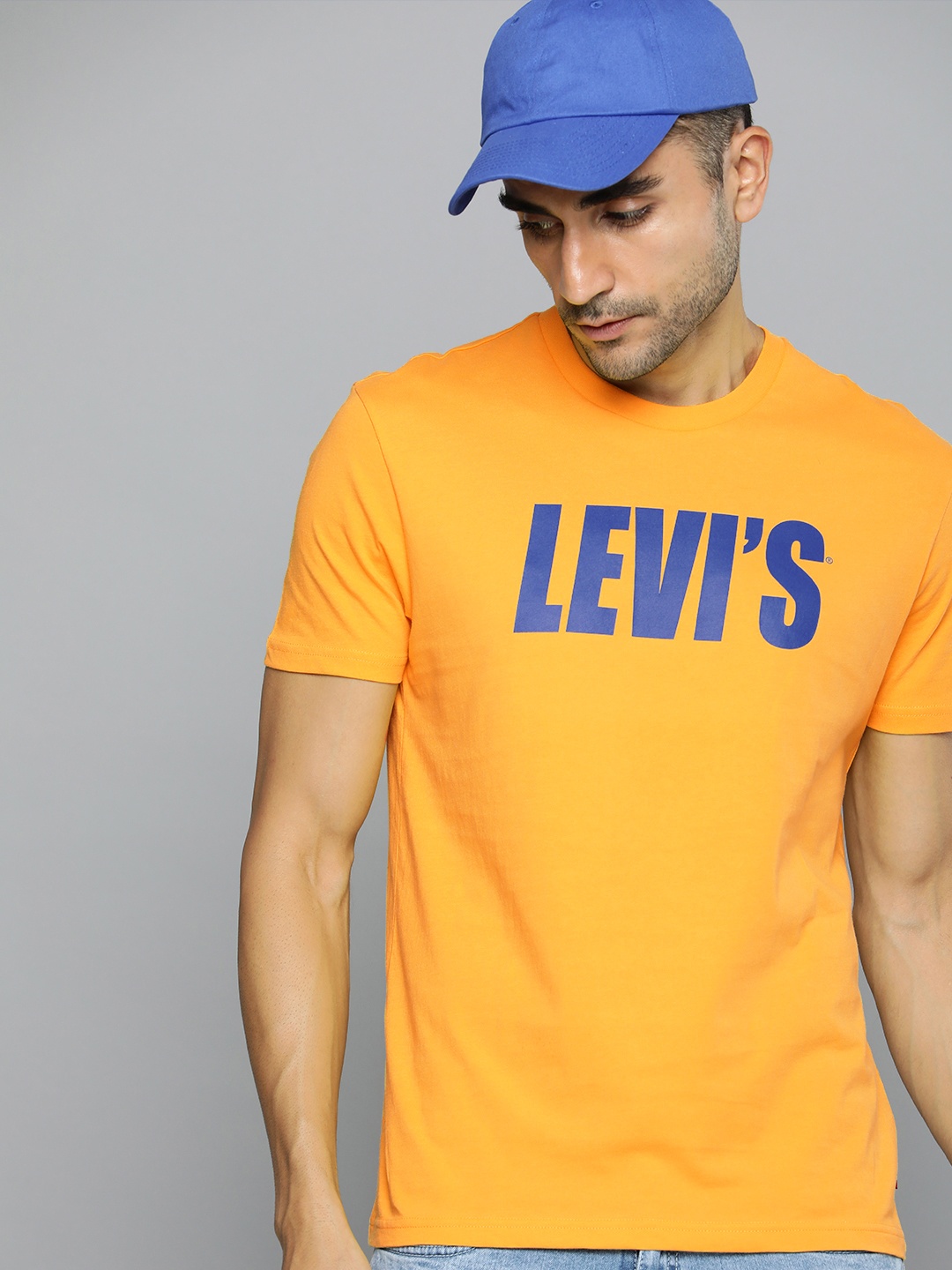 

Levis Pure Cotton Brand Logo Printed Casual T-shirt, Yellow