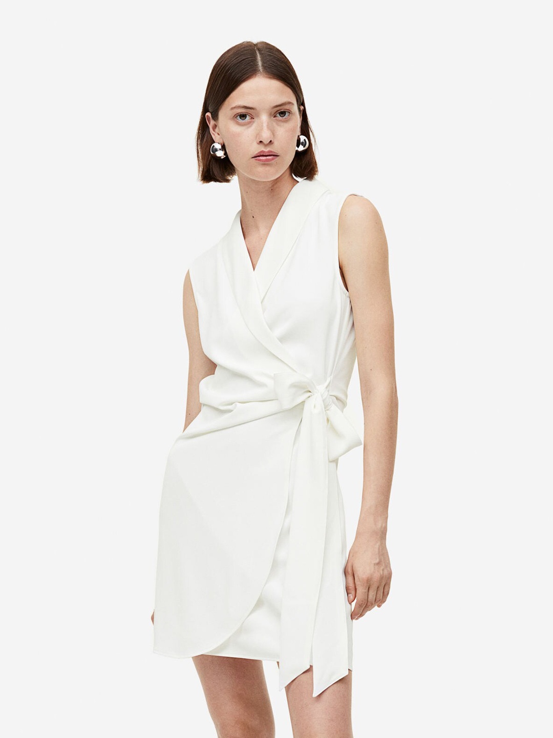 

H&M Blazer Wrap Dress, White