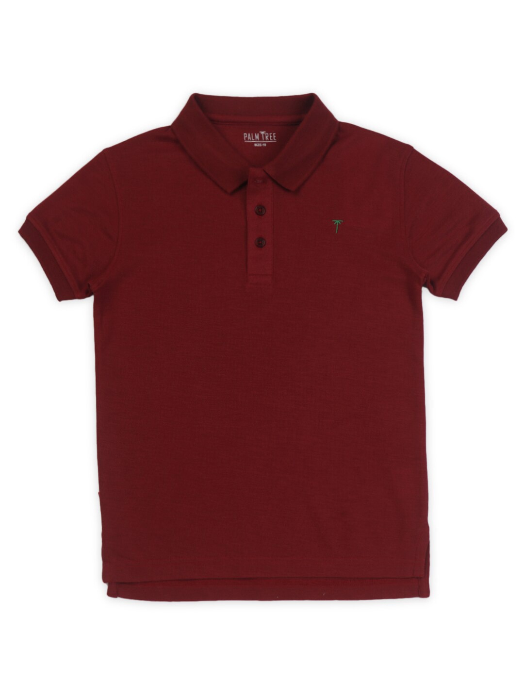 

Palm Tree Boys Polo Collar Cotton Casual T-Shirt, Maroon