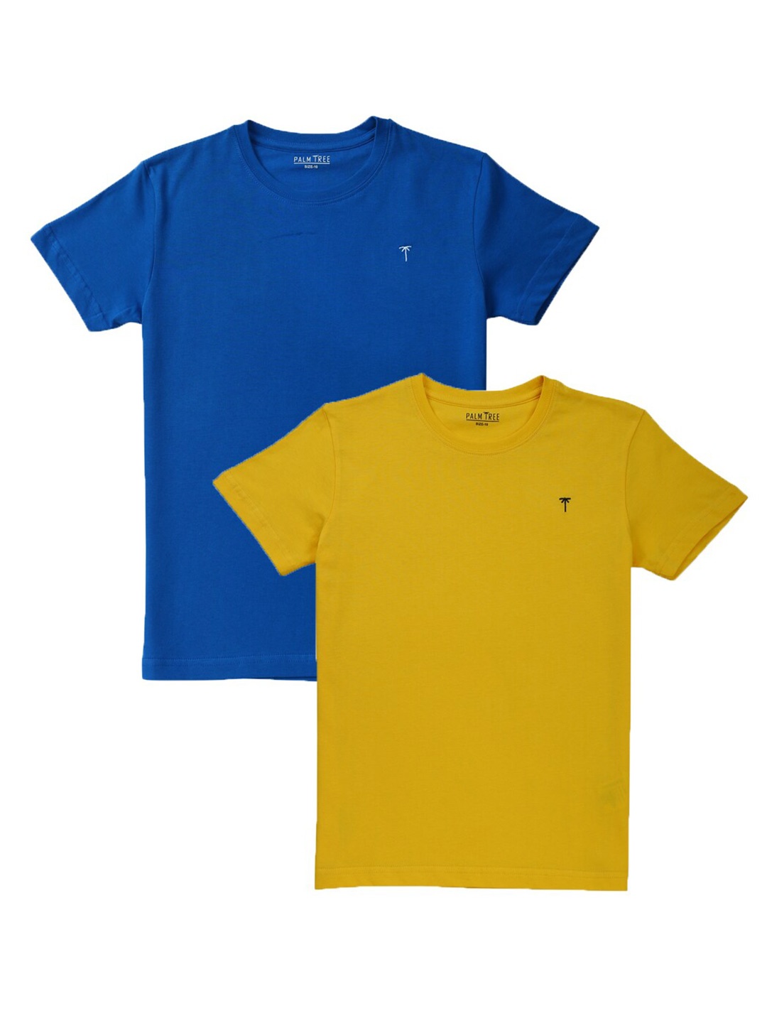 

Palm Tree Boys Pack Of 2 Cotton T-Shirts, Yellow