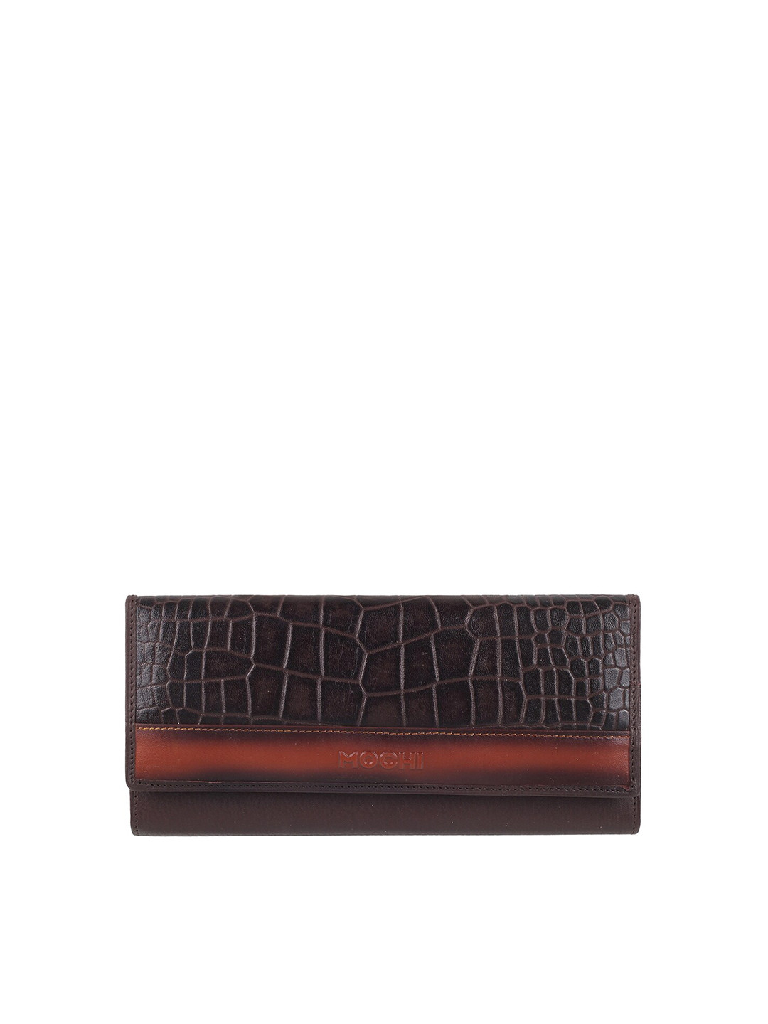 

Mochi Women Textured Envelope, Brown