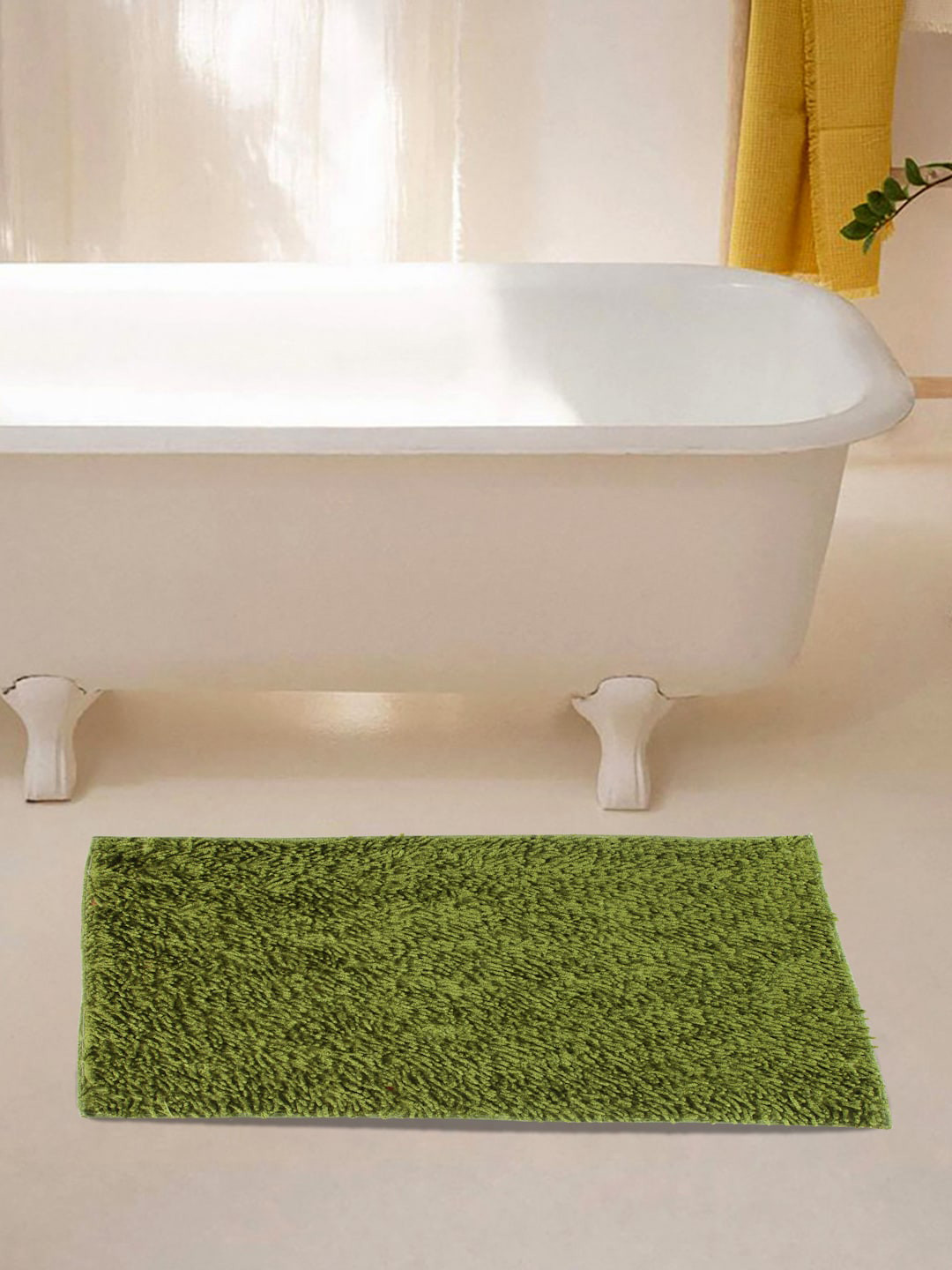 

FABINALIV FABINALIV Green Solid Bath Mat