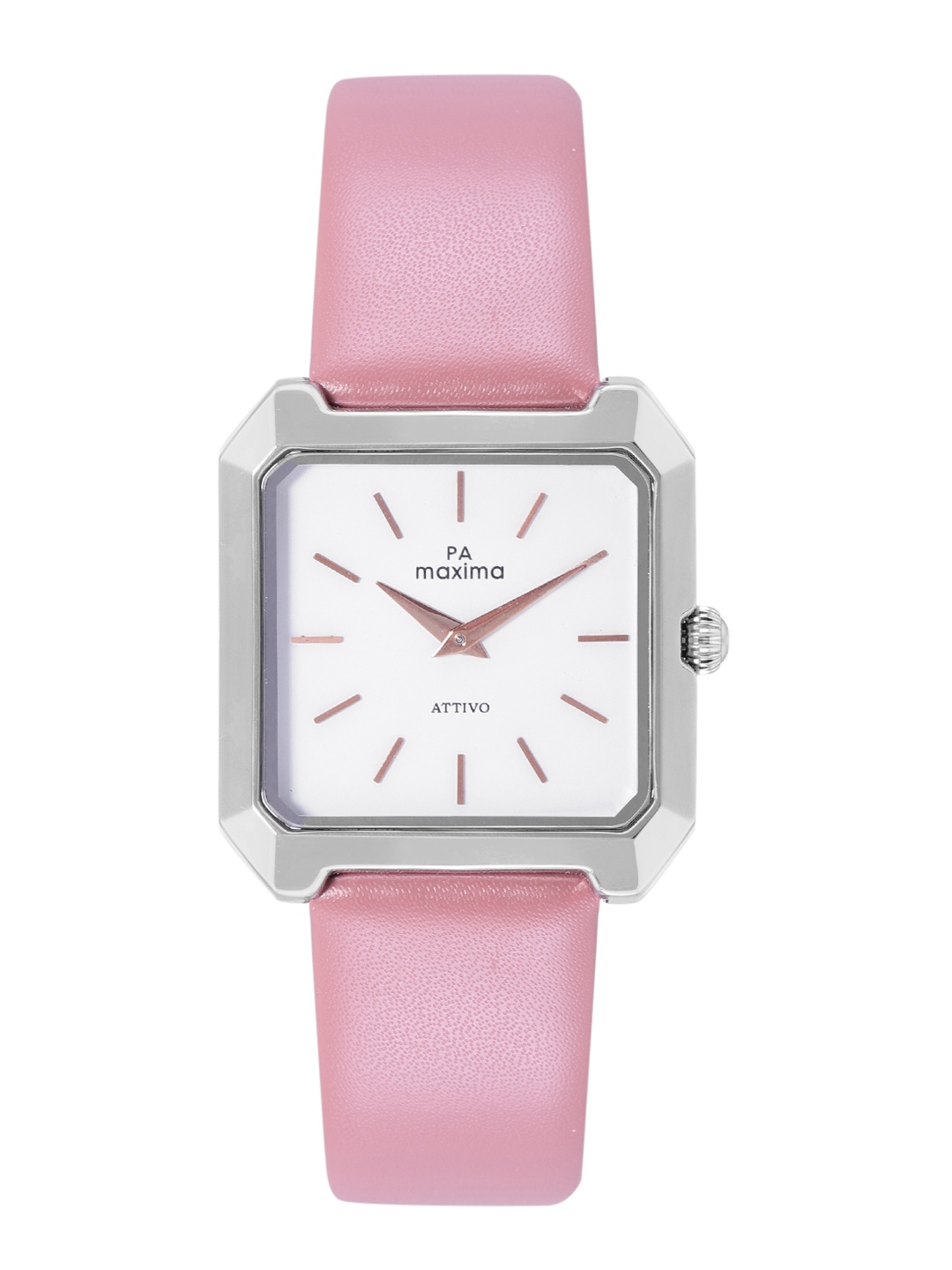 

maxima Women Leather Straps Analogue Watch 58180LMLI, White