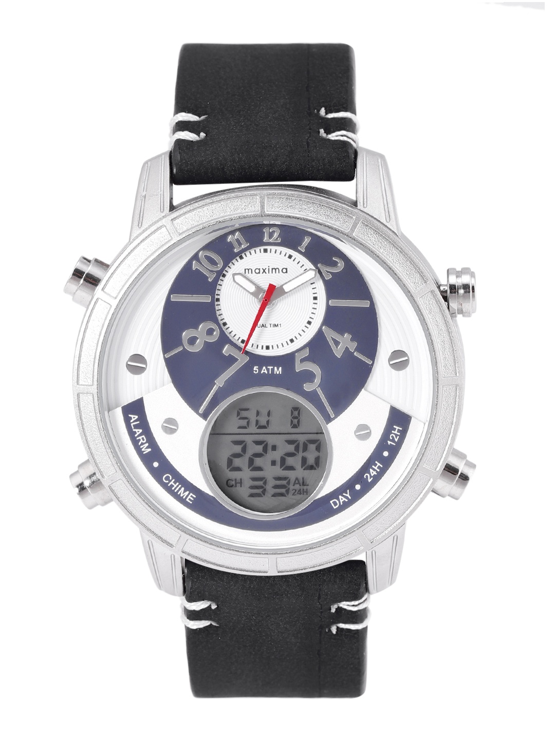 

maxima Men Colourblocked Dial Analogue and Digital Multi Function Watch 60336LMAI, White