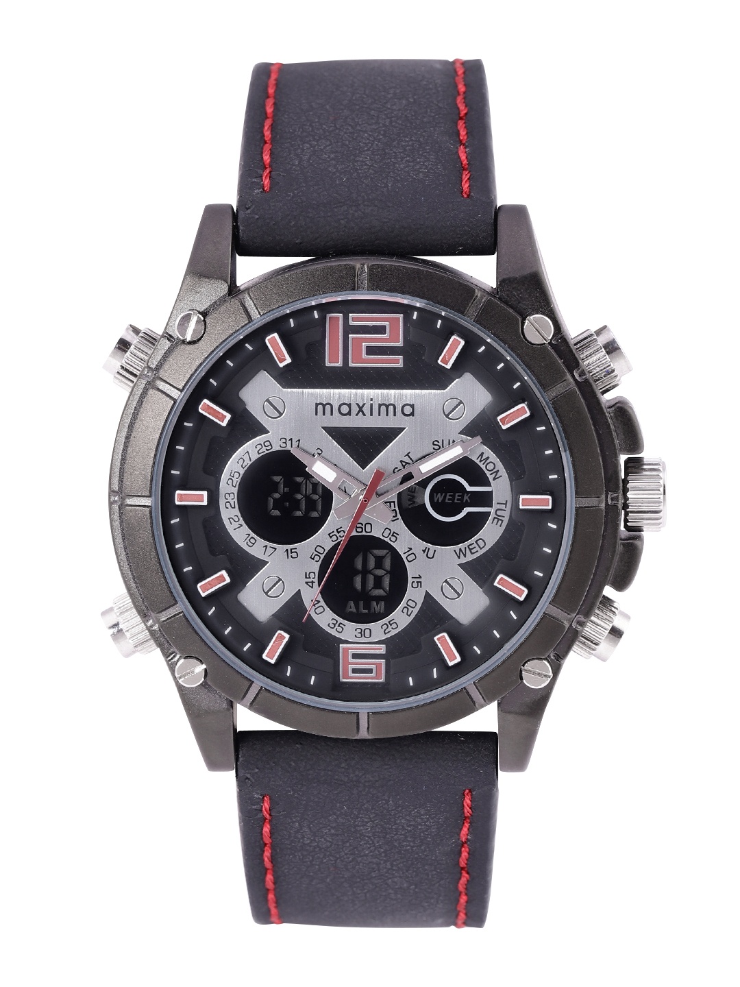 

maxima Men Analogue and Digital Chronograph Watch 60290LMAB, Grey