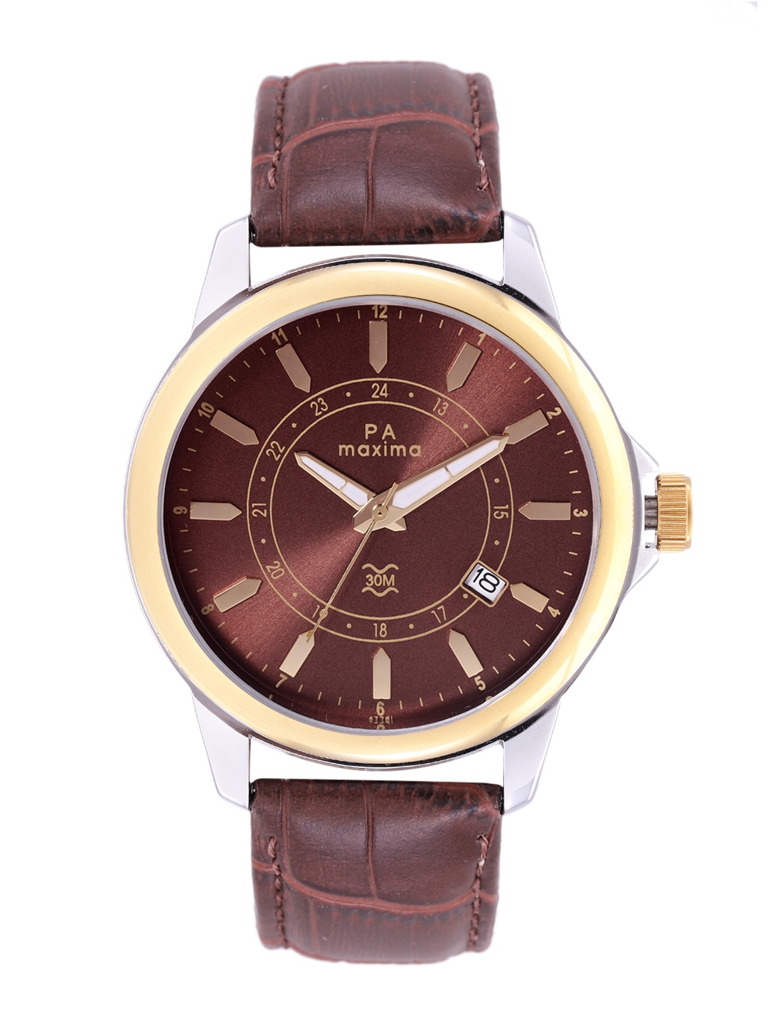 

maxima Men Regular Straps Analogue Watch 47781LMGT, Brown